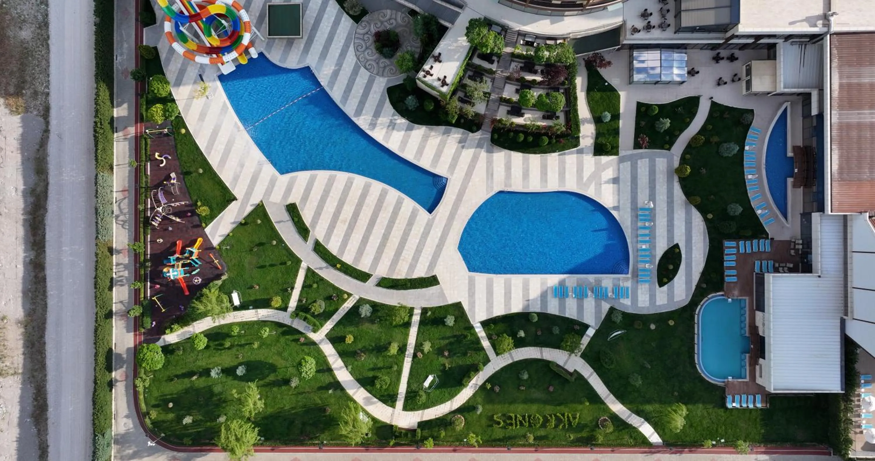 Swimming pool in Akrones Thermal SPA Convention Sport Hotel