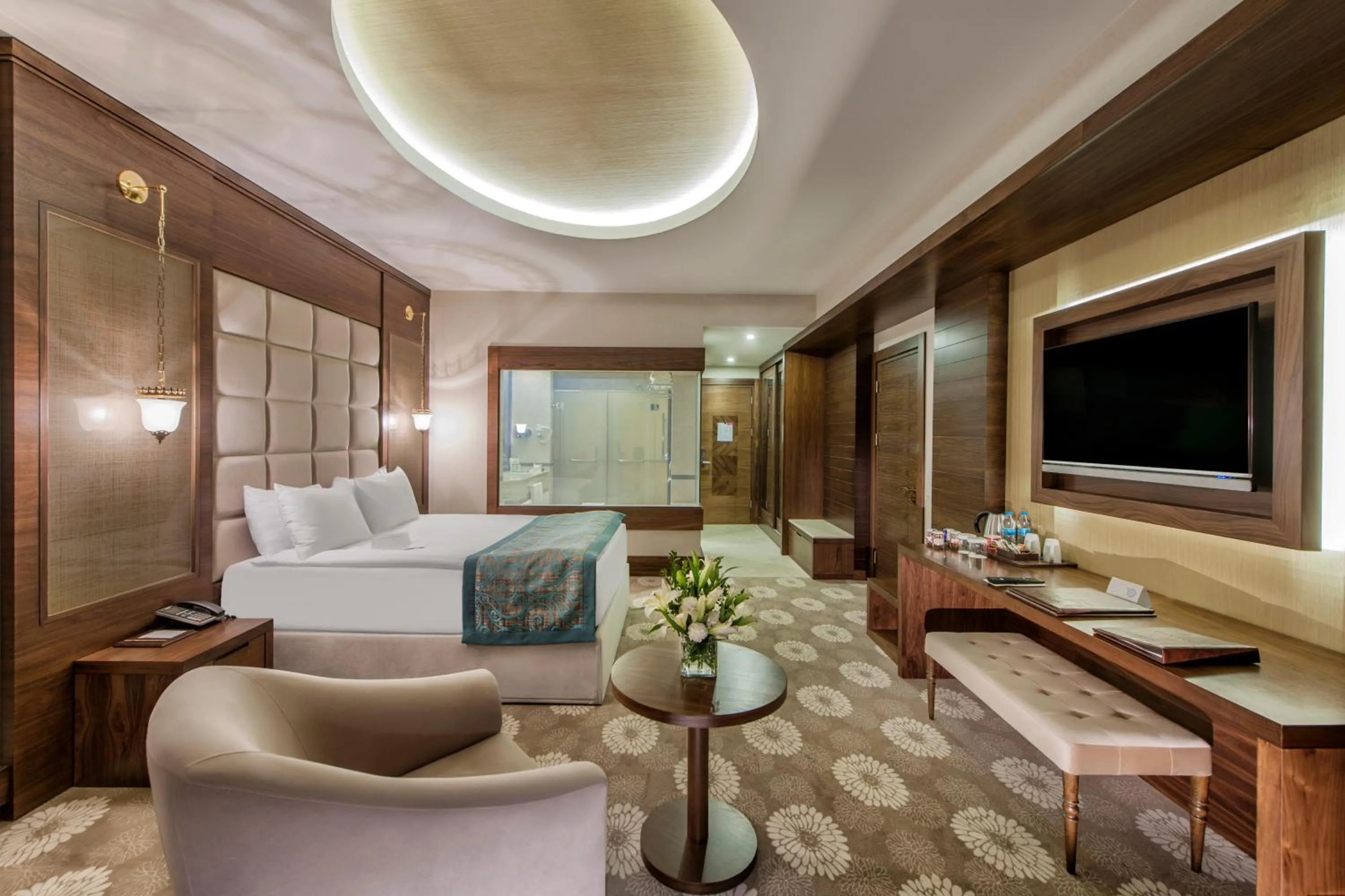 Bed in Akrones Thermal SPA Convention Sport Hotel