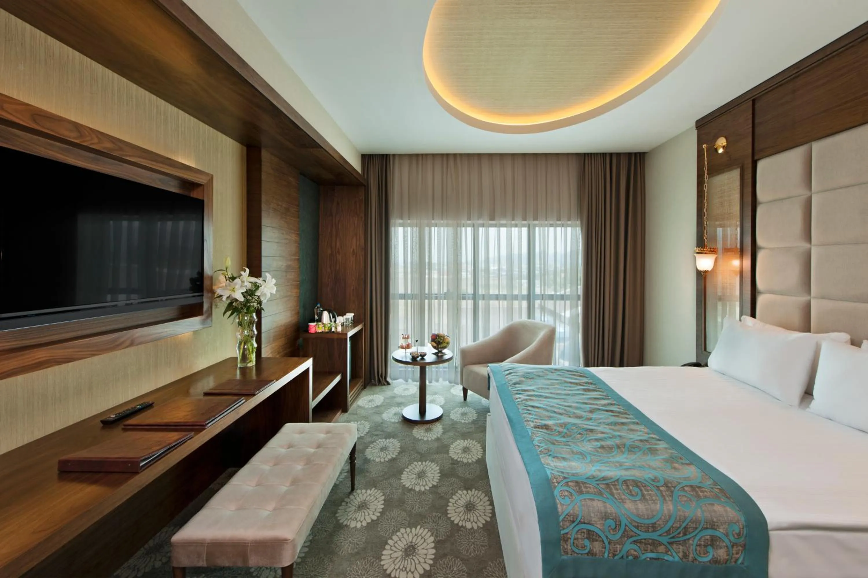 Bed in Akrones Thermal SPA Convention Sport Hotel