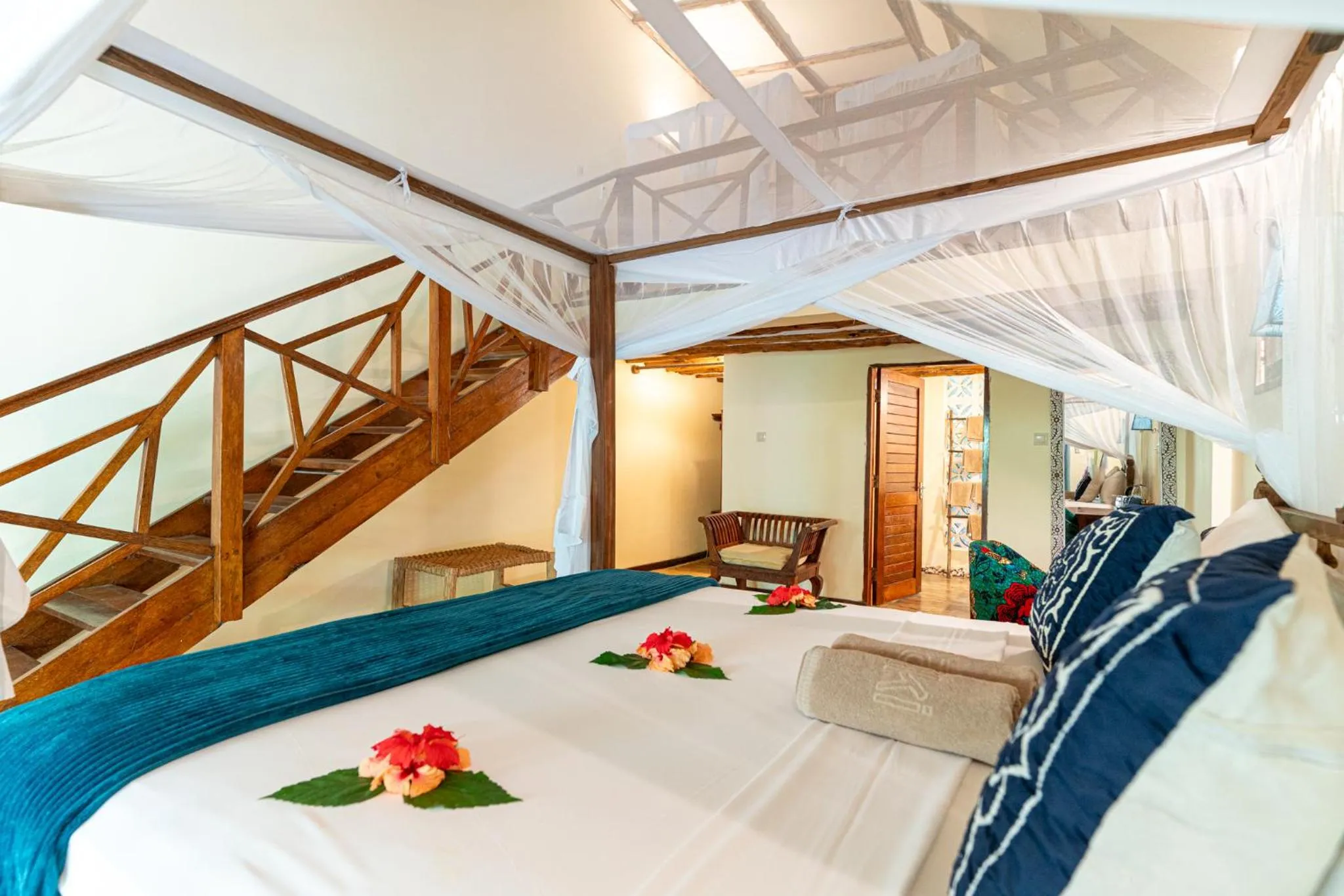 Bed in Marafiki Bungalows