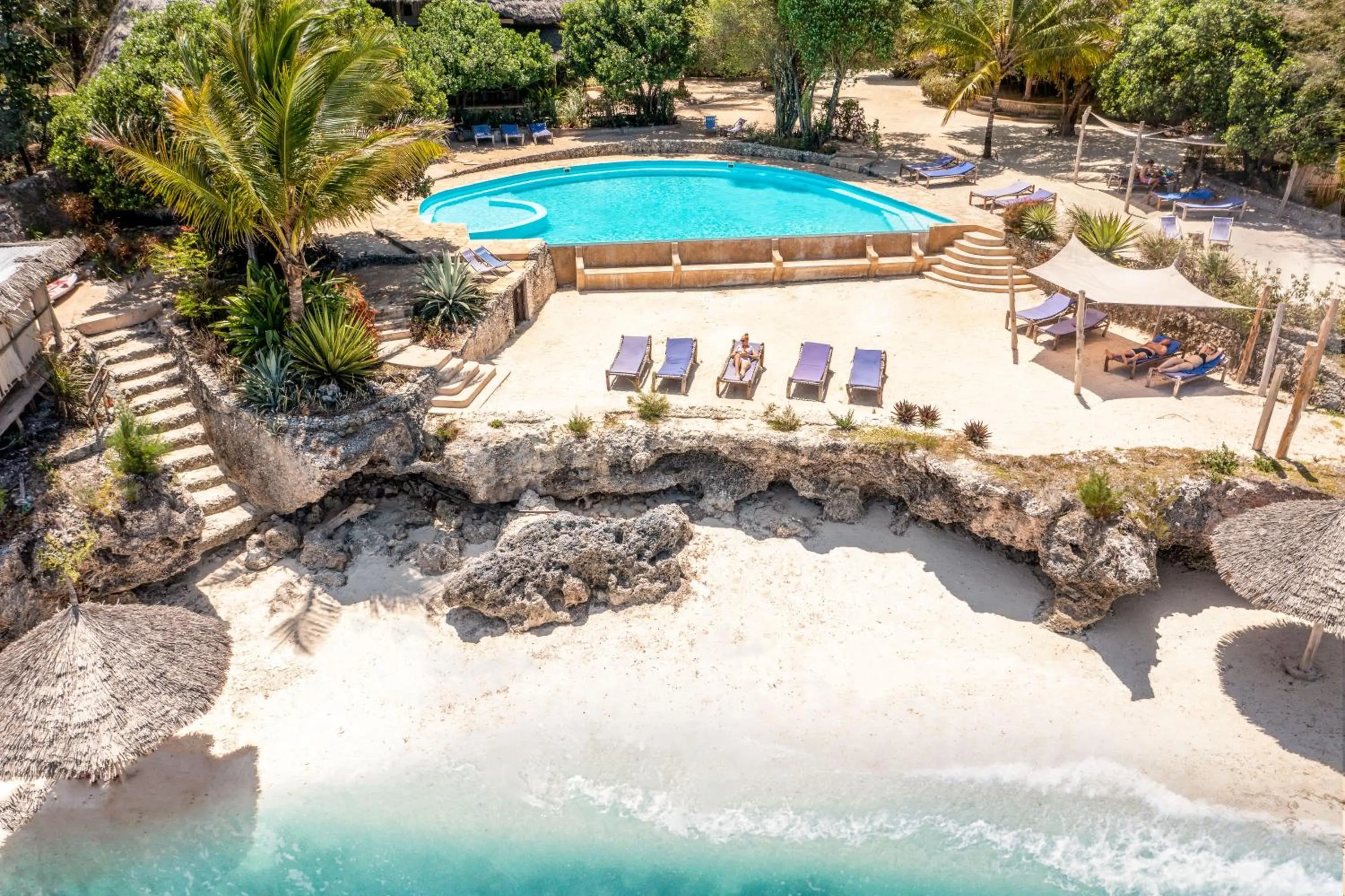 Bird's eye view in Marafiki Bungalows