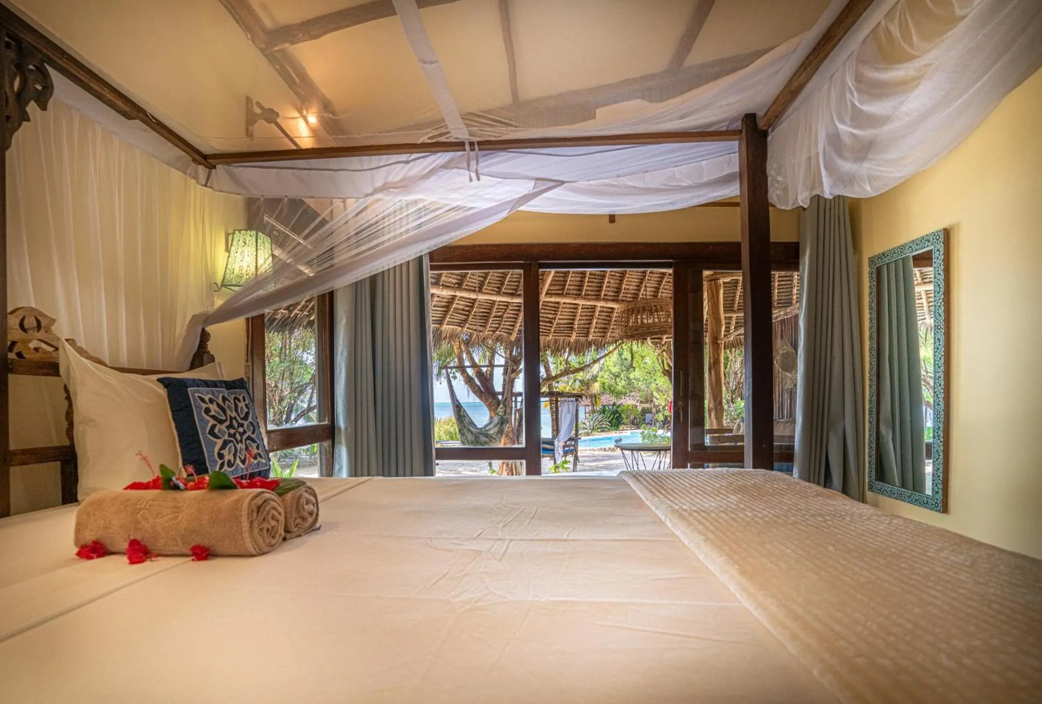 Bed in Marafiki Bungalows