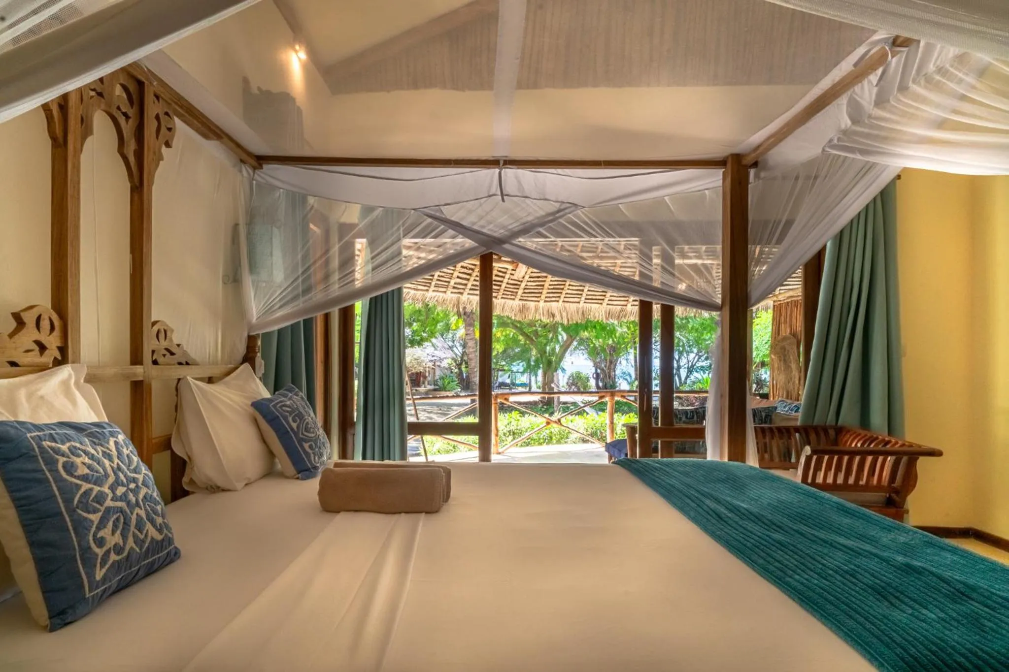 Bed in Marafiki Bungalows