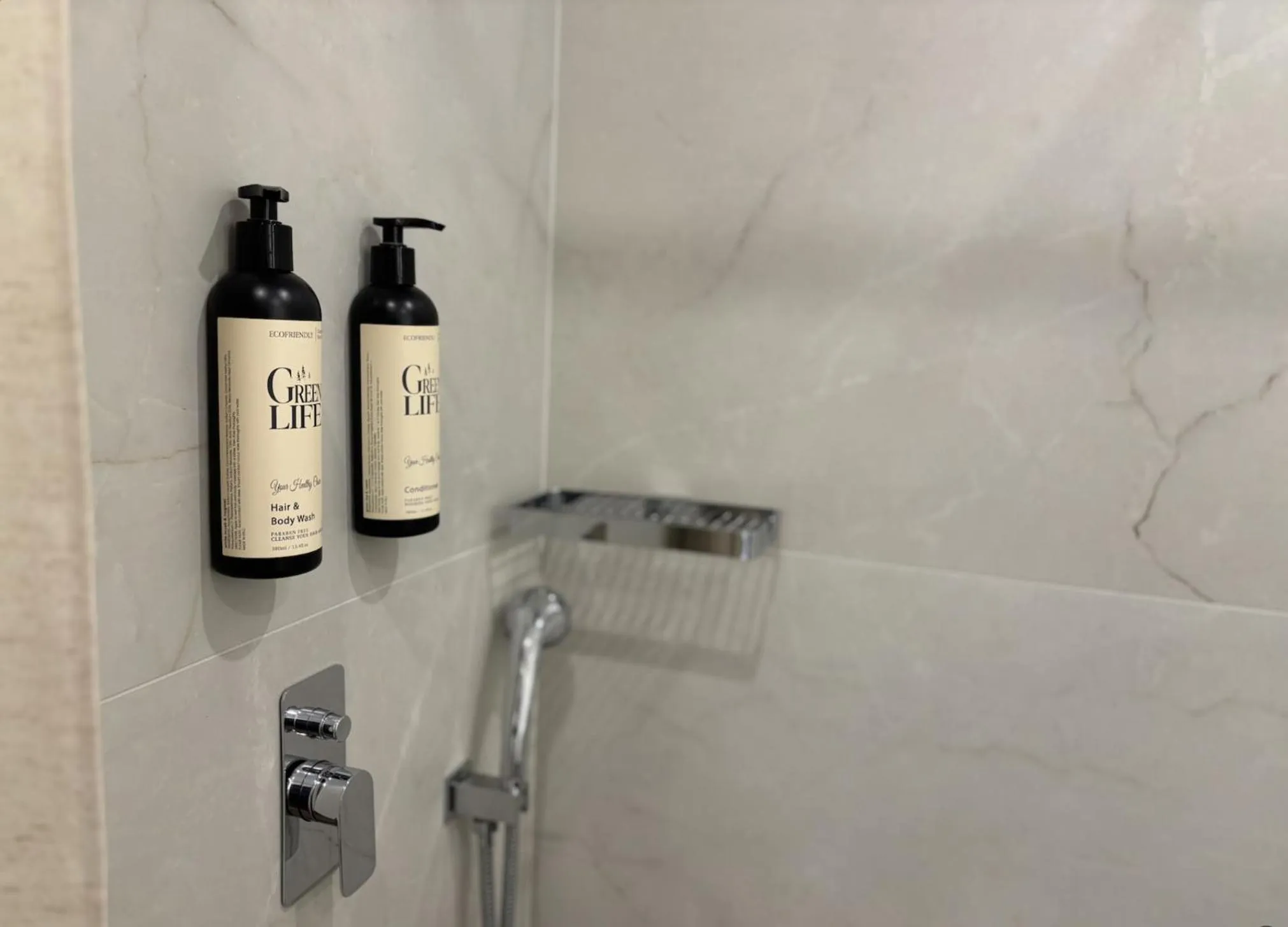 Shower in Samel Hotel