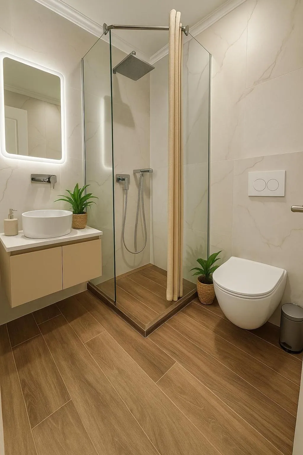 Shower in Samel Hotel