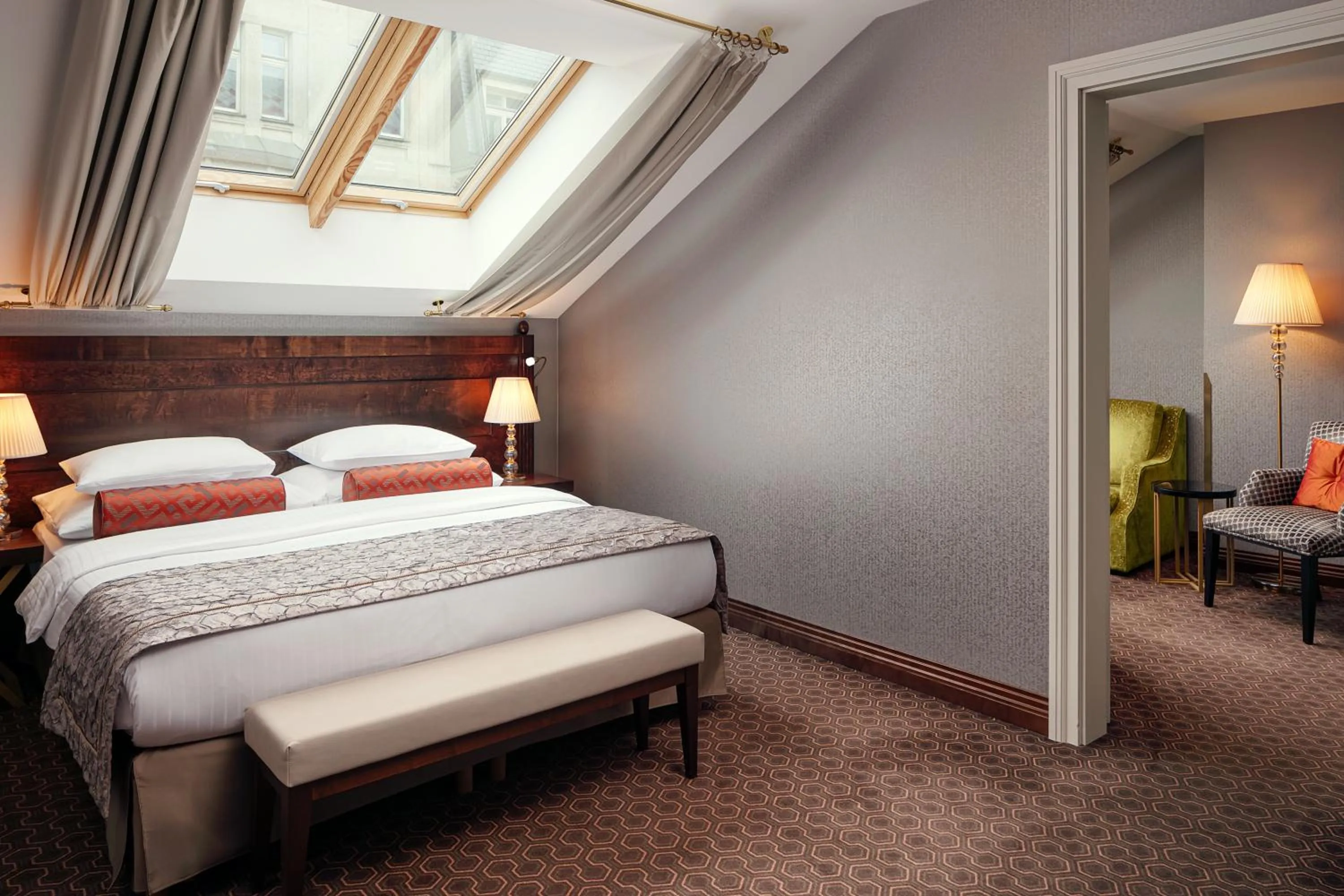 Bedroom, Bed in COSMOPOLITAN Hotel Prague