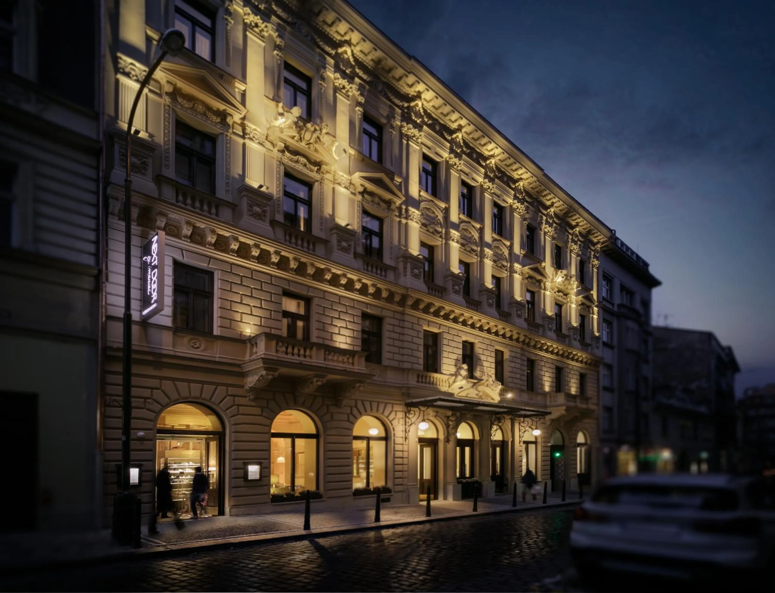 Facade/entrance in COSMOPOLITAN Hotel Prague