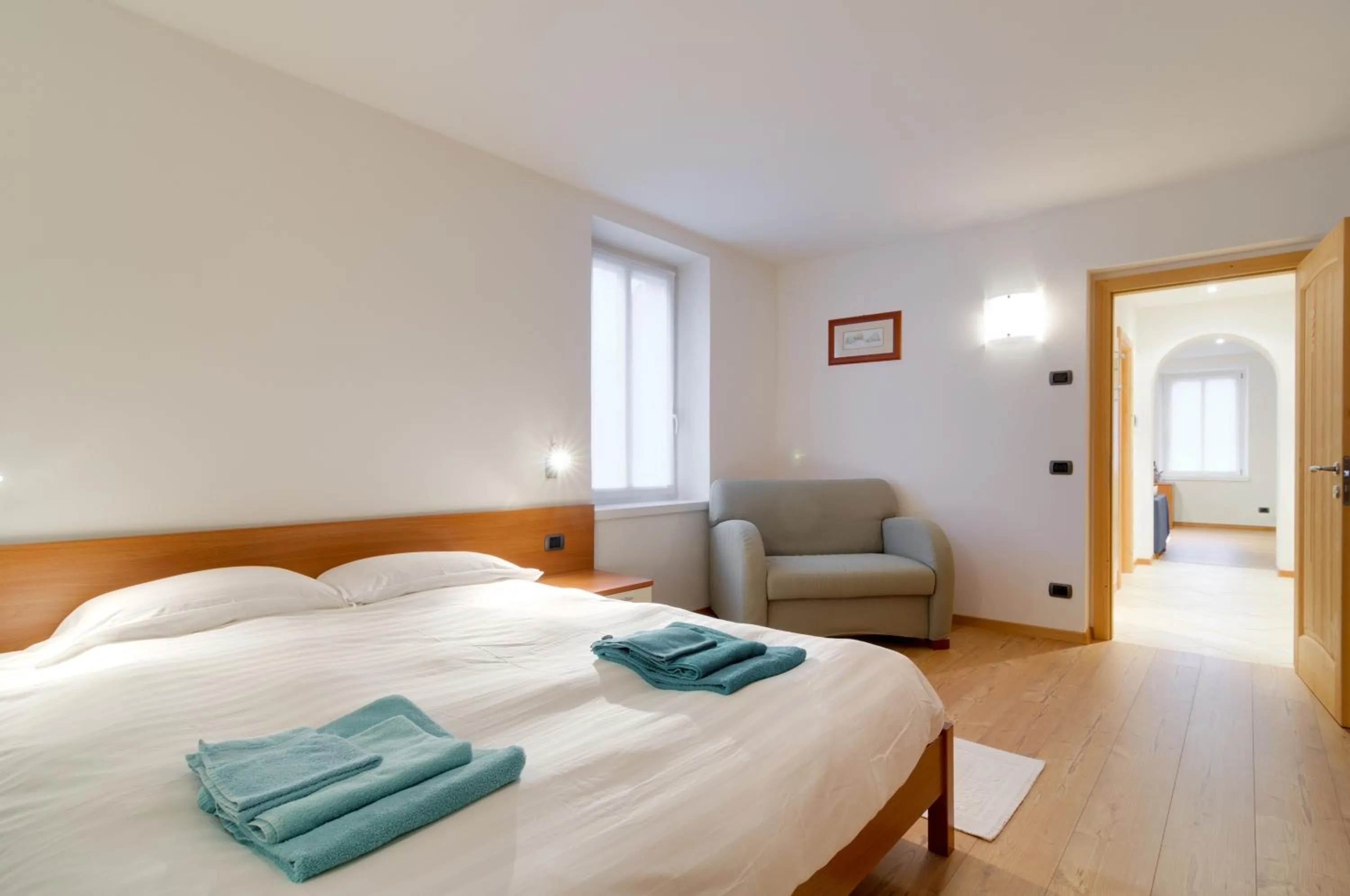 Bedroom, Bed in Apartments Trettel