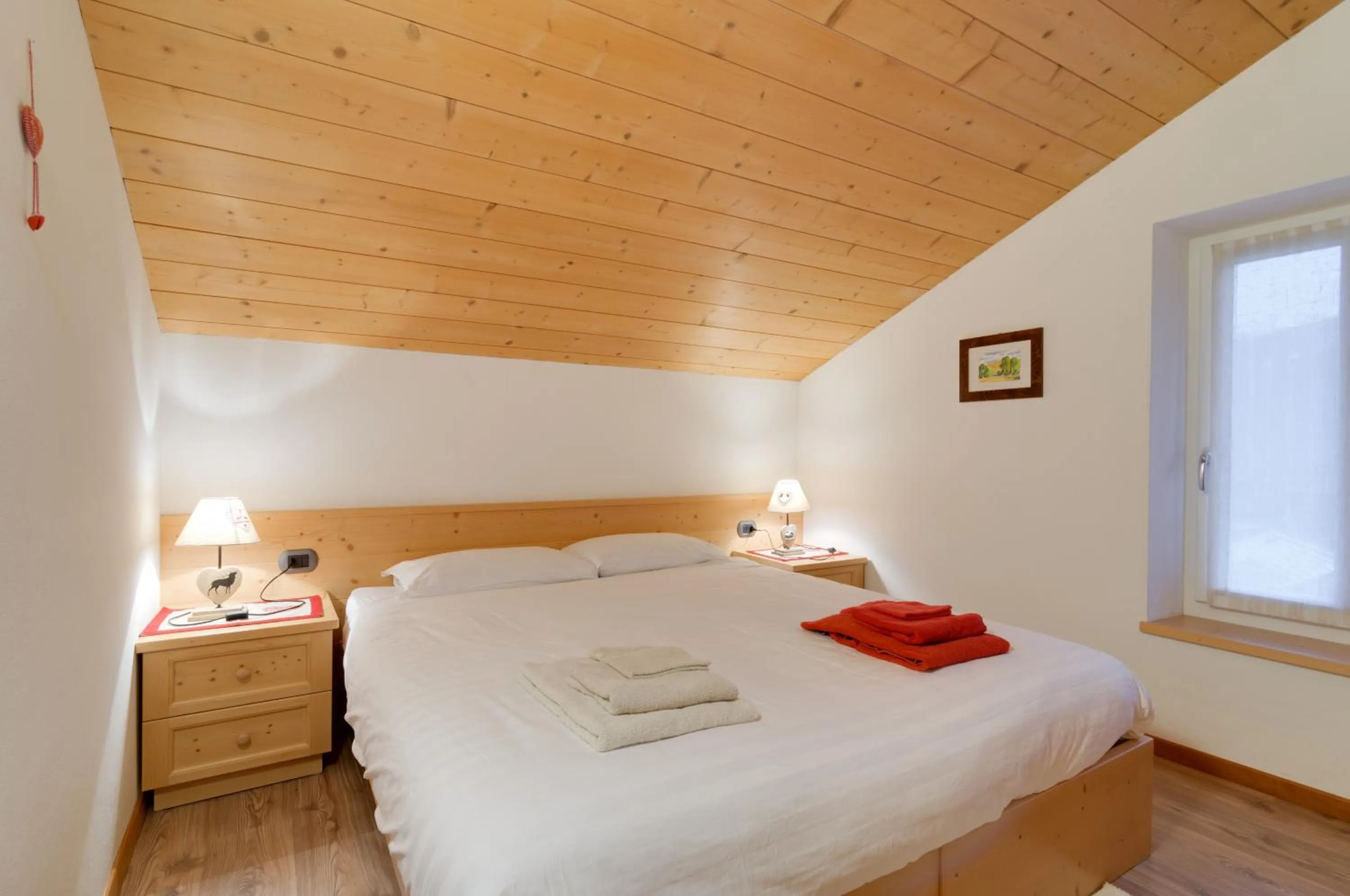 Bedroom, Bed in Apartments Trettel