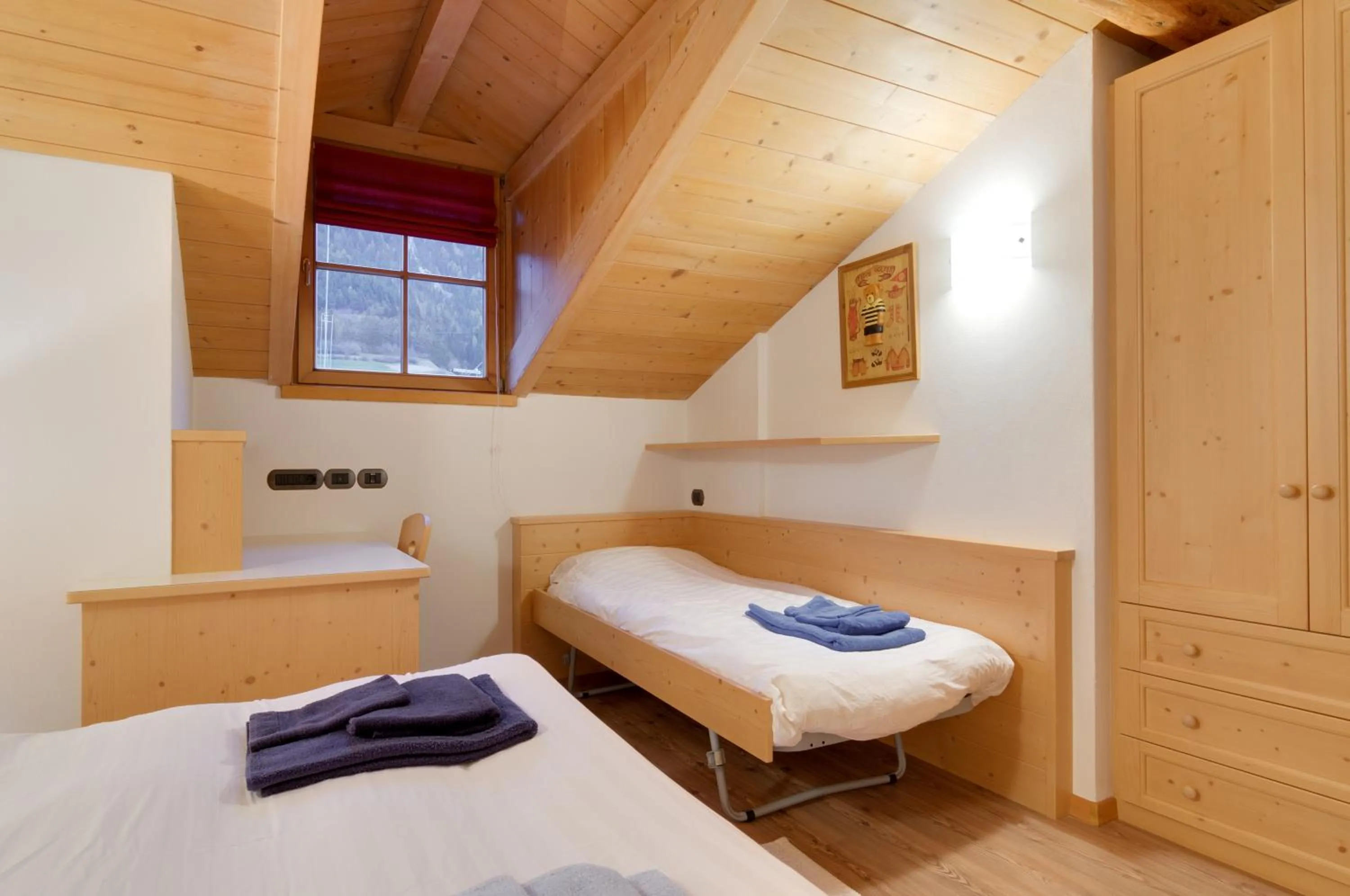 Bedroom, Bed in Apartments Trettel
