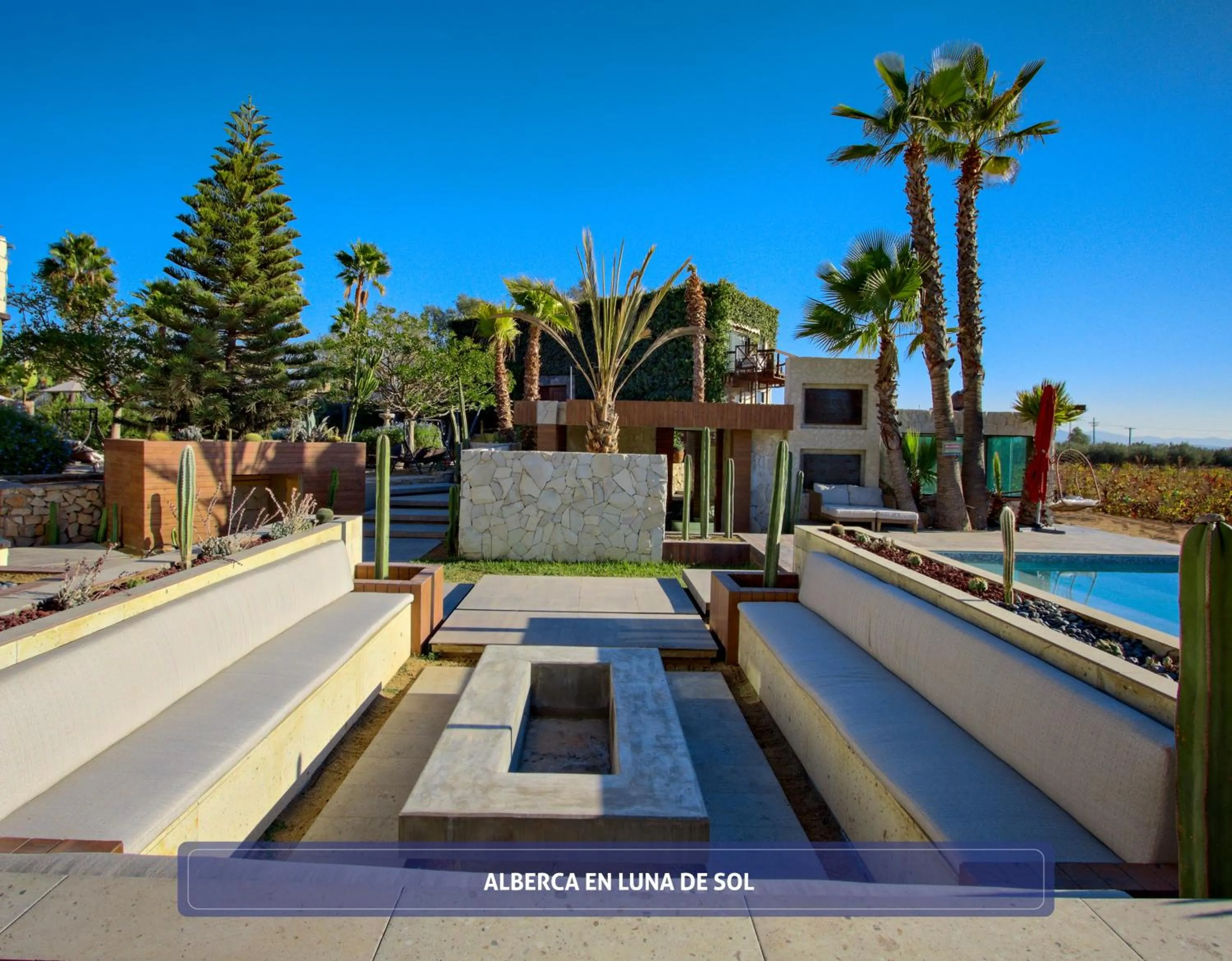 Swimming pool in Entre Viñedos by Hotel Boutique Valle de Guadalupe