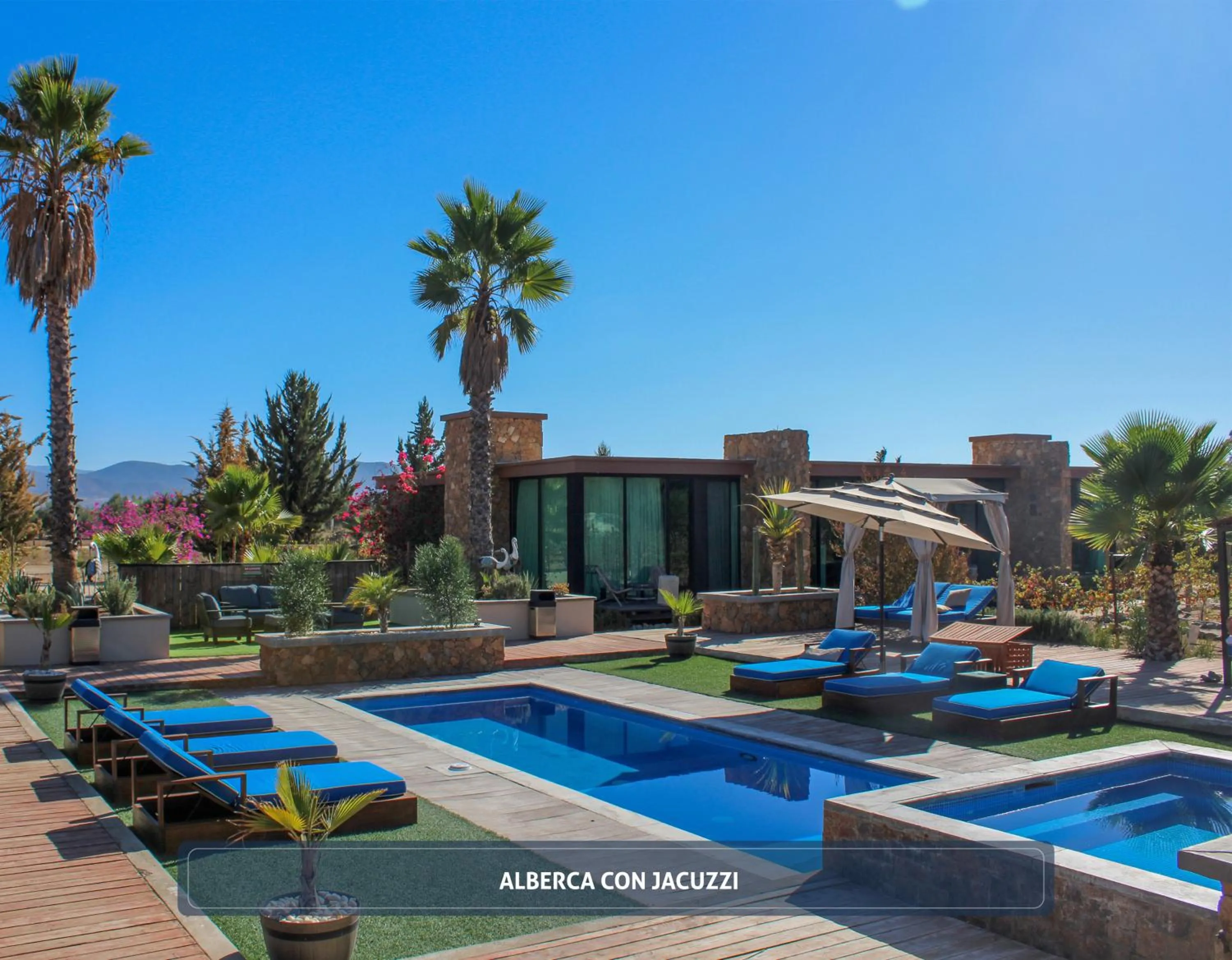 Swimming pool in Entre Viñedos by Hotel Boutique Valle de Guadalupe