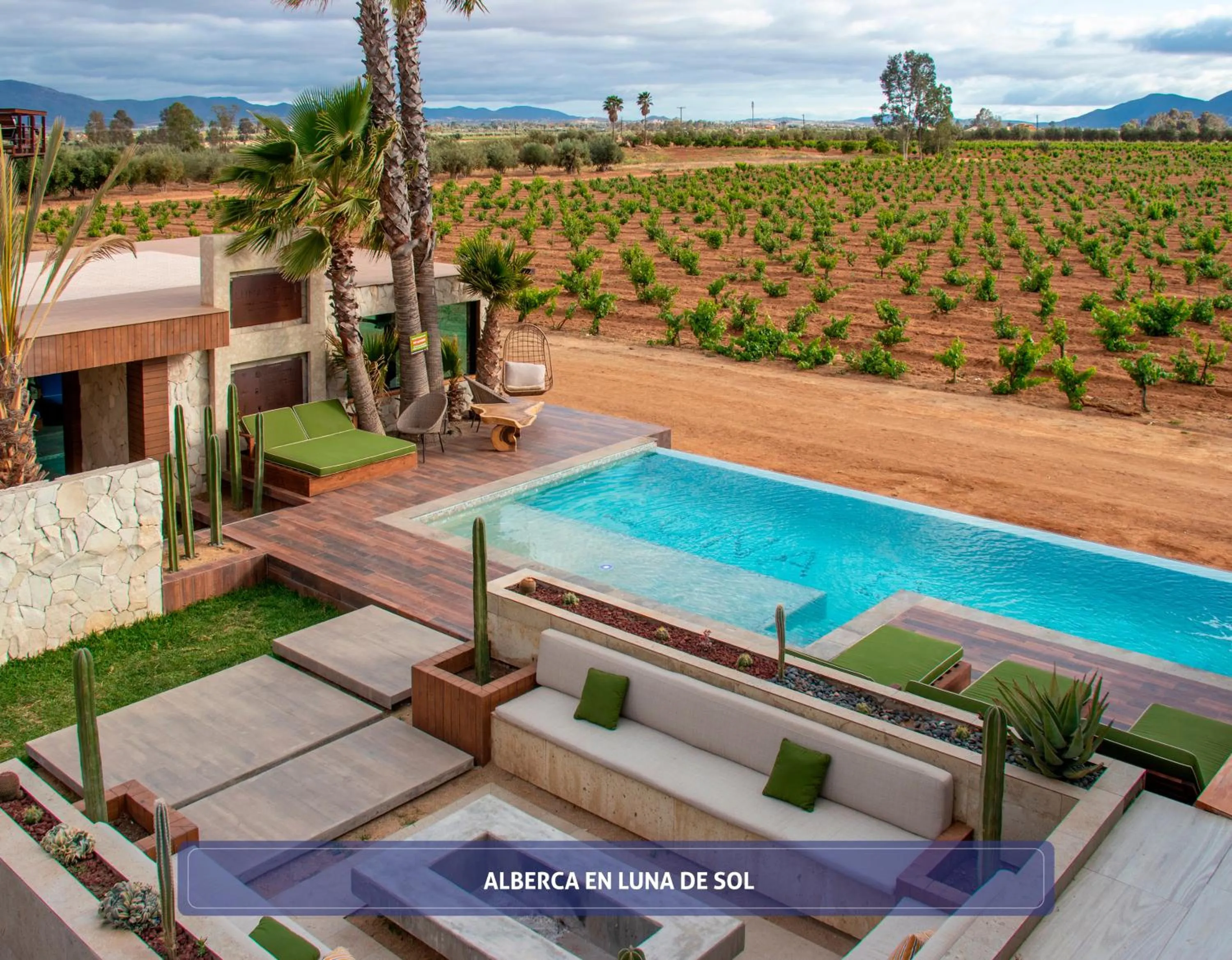 Pool view in Entre Viñedos by Hotel Boutique Valle de Guadalupe