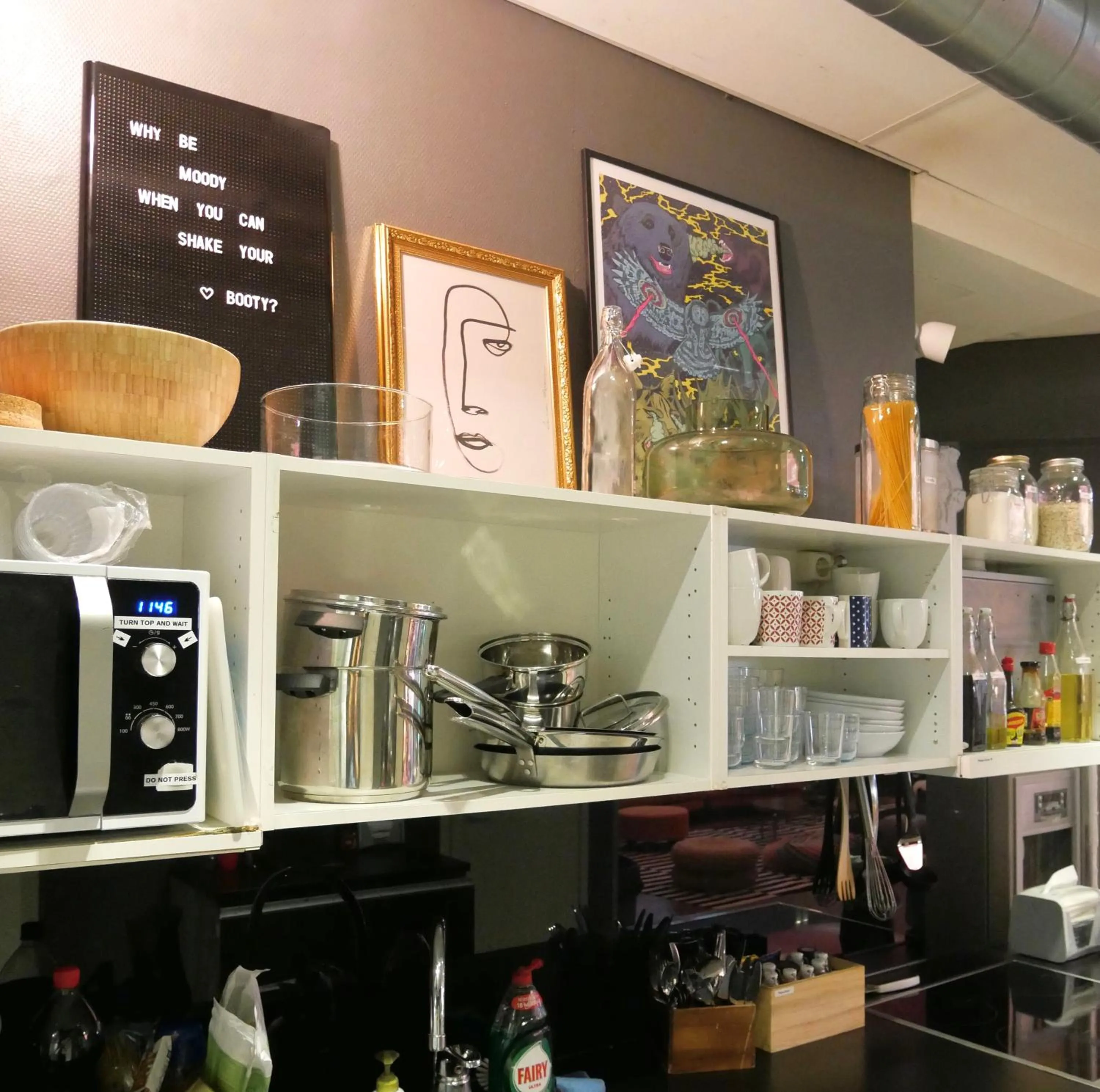 Coffee/tea facilities in The Yard Hostel