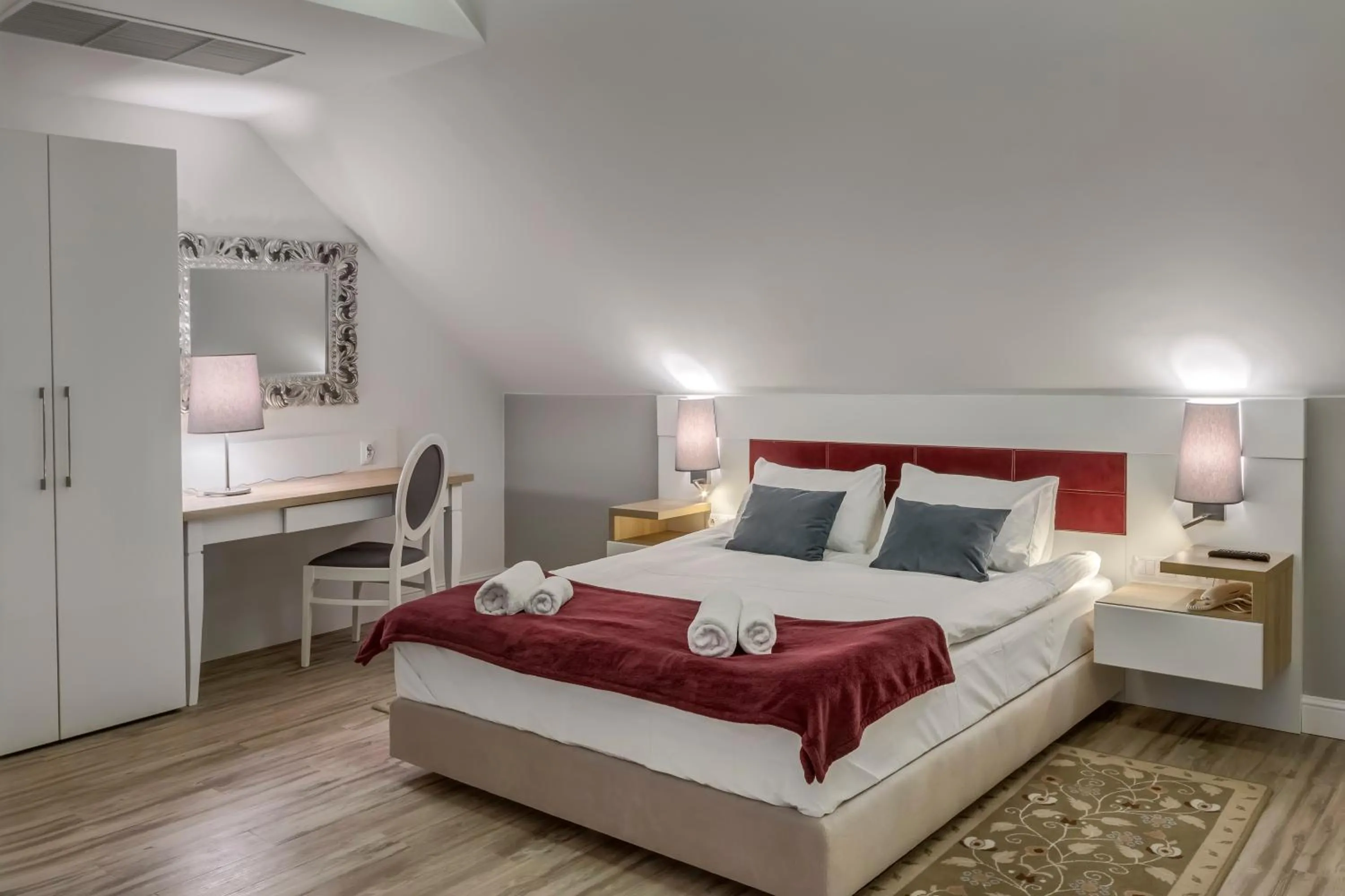 Bed in Hotel Rozbicki