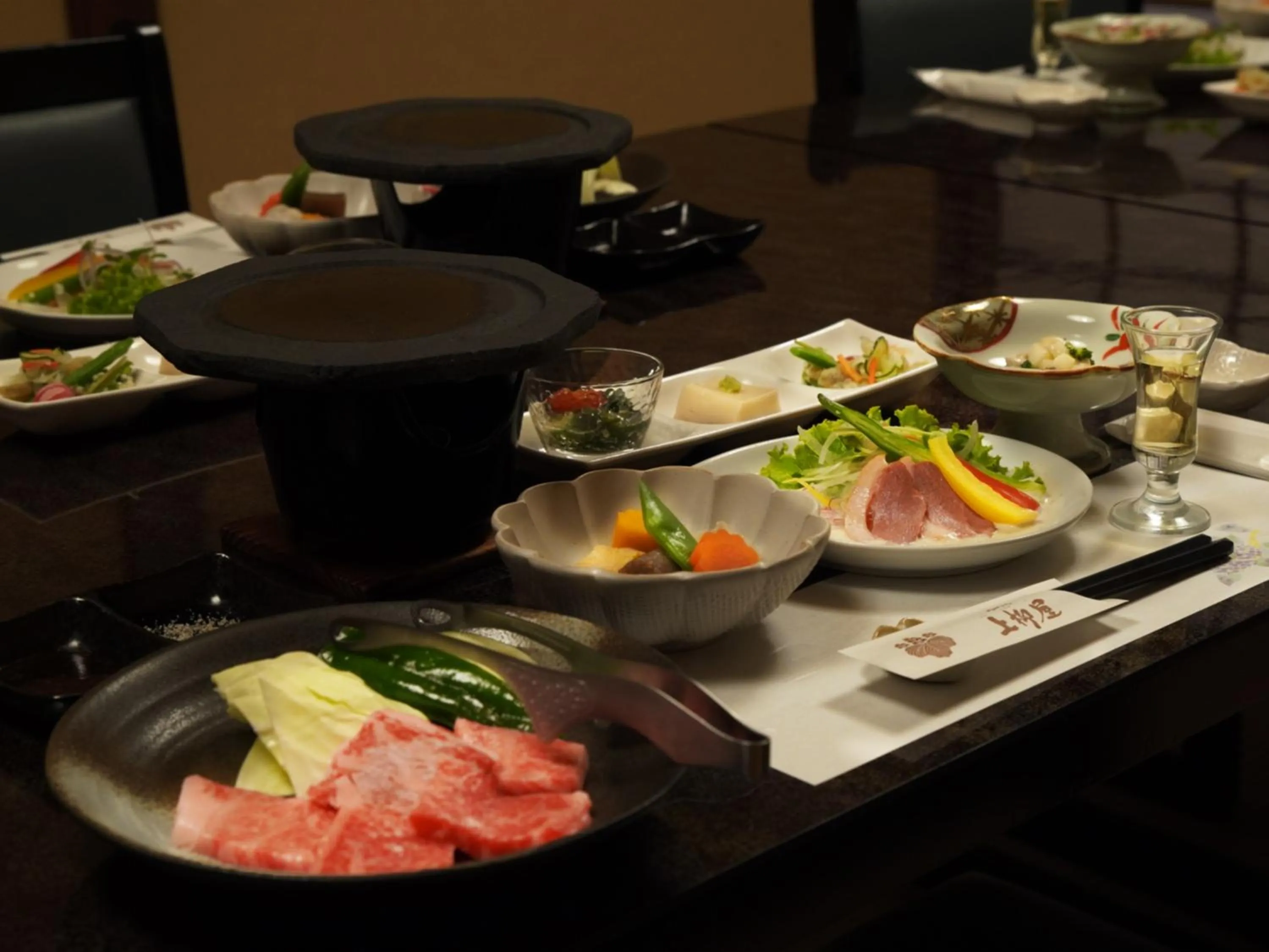 Dinner in Yunohira Kamiyanagiya