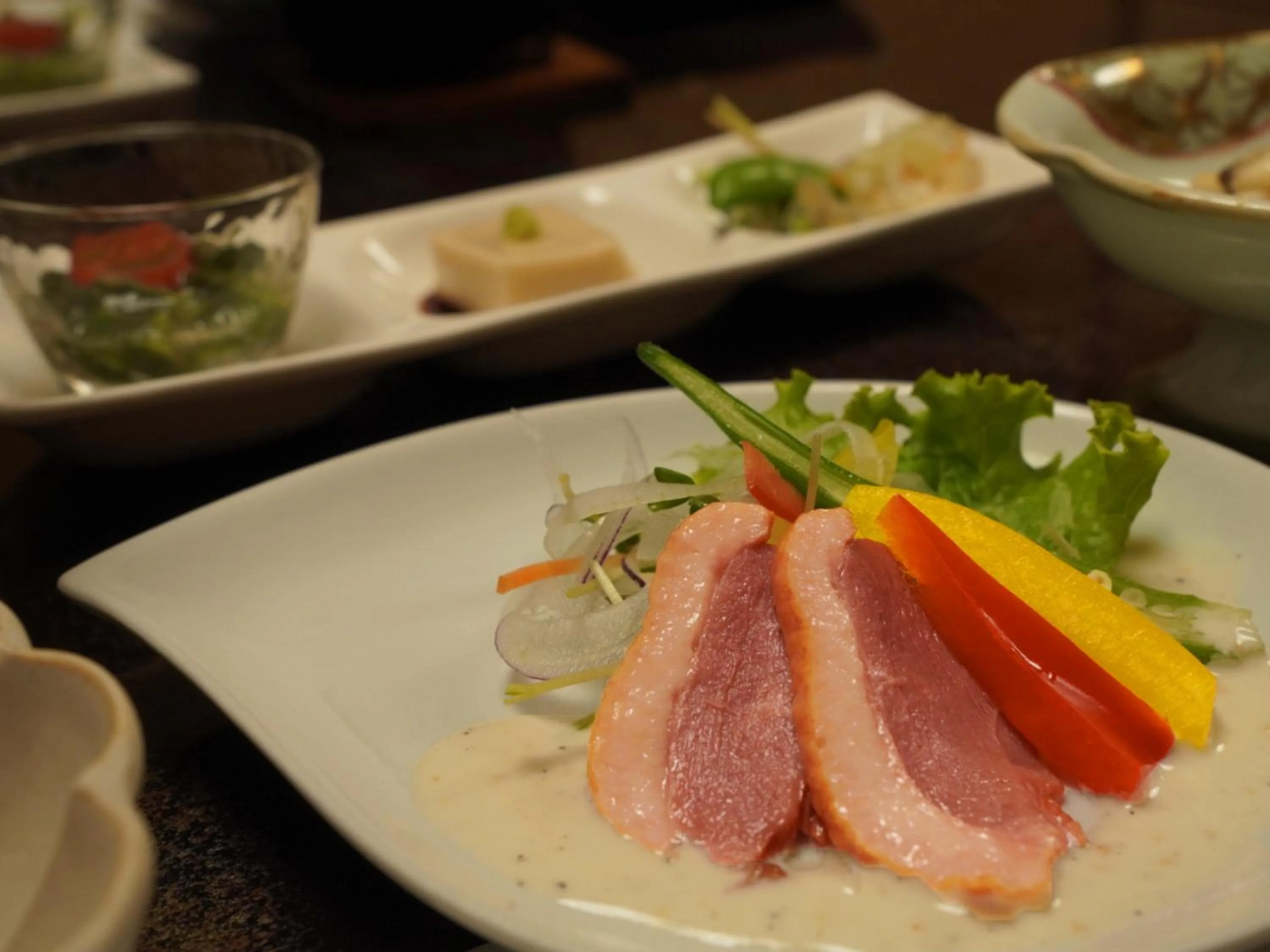 Dinner in Yunohira Kamiyanagiya