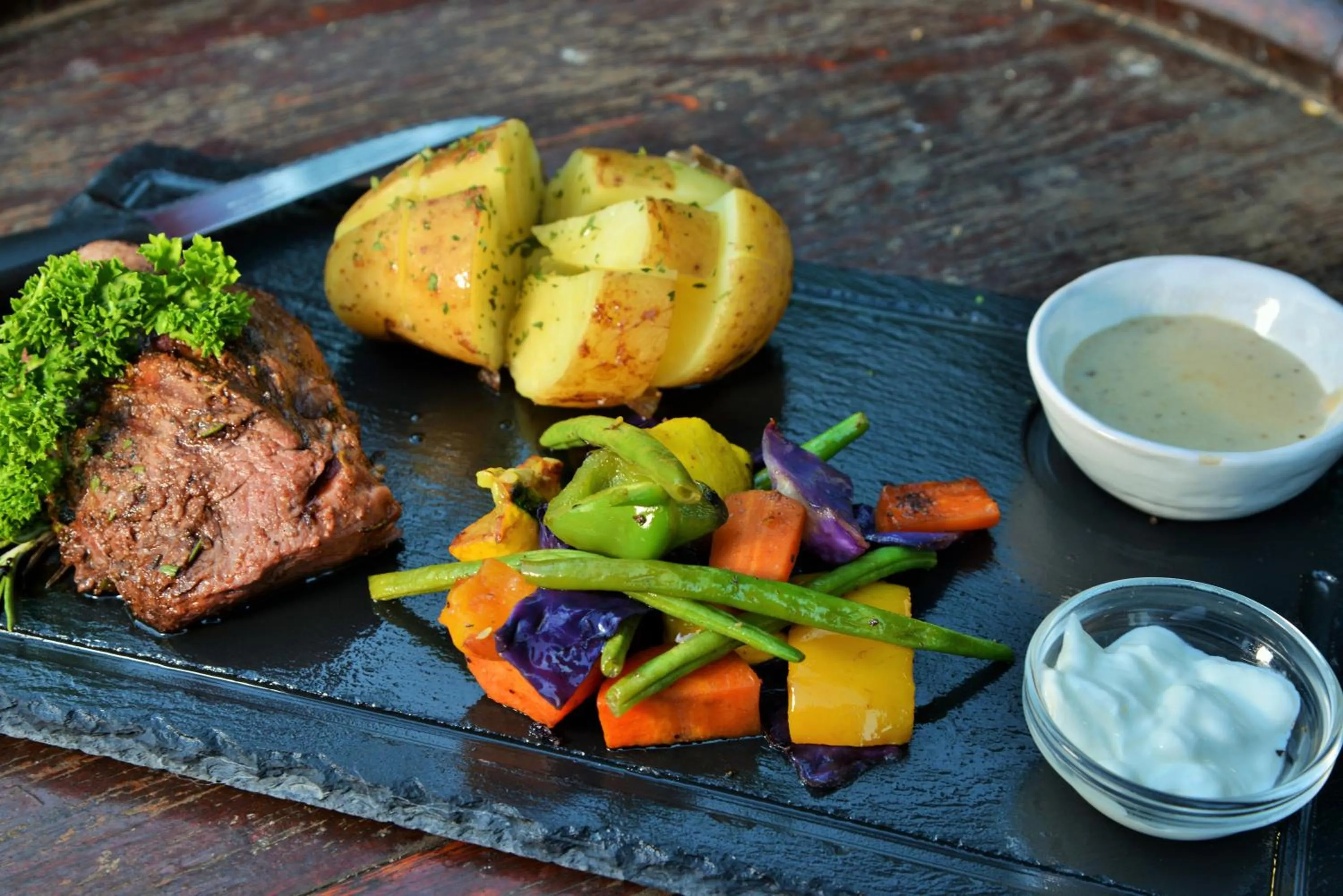 Food close-up in Rivonia Premier Lodge