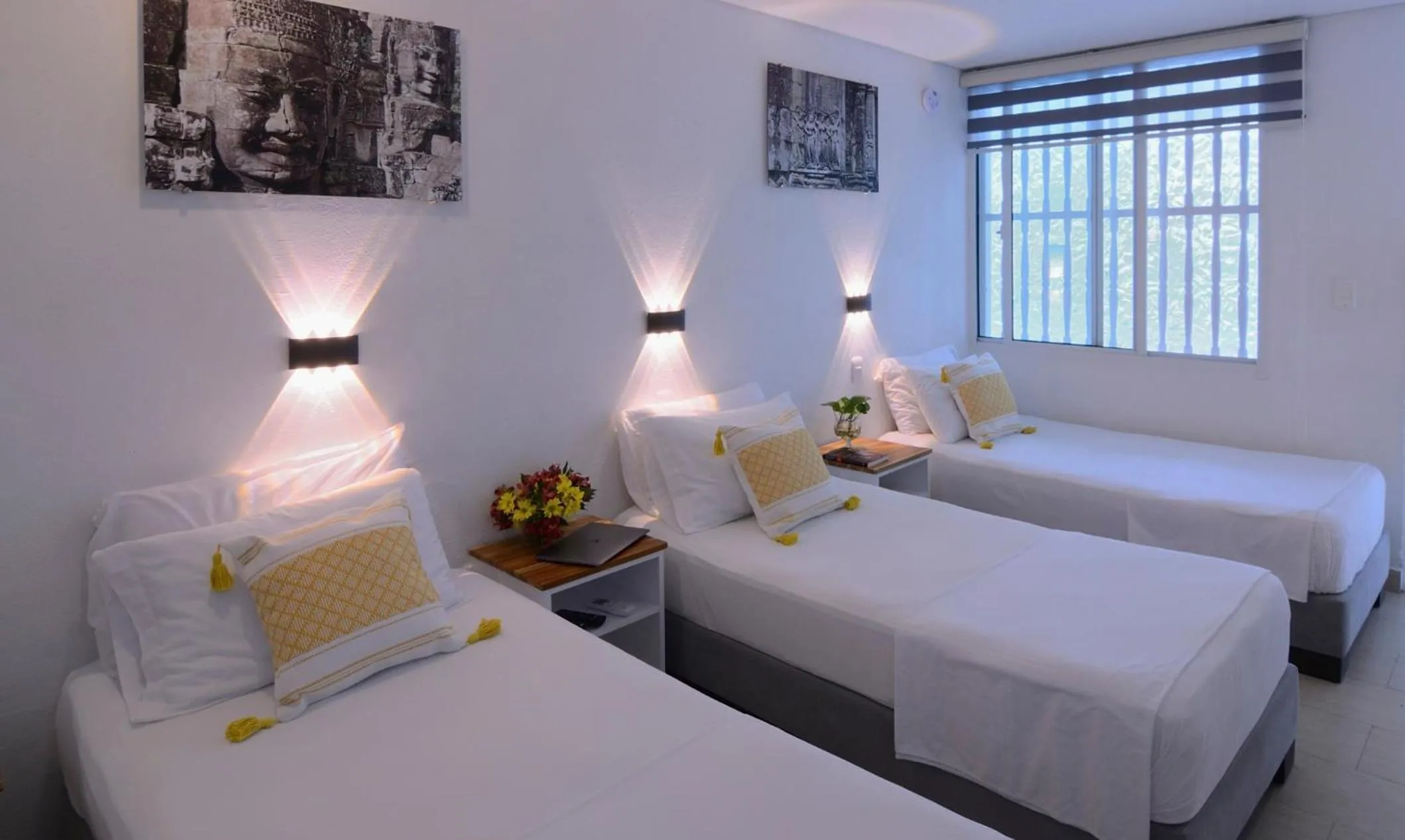 Bed in Hotel Casa Cytia