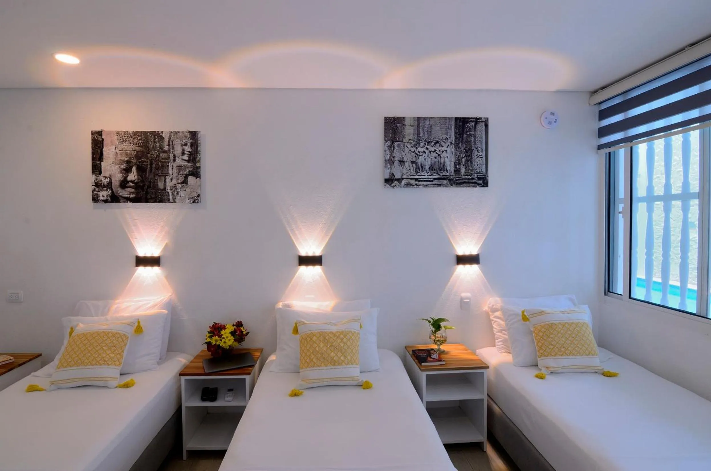 Bed in Hotel Casa Cytia