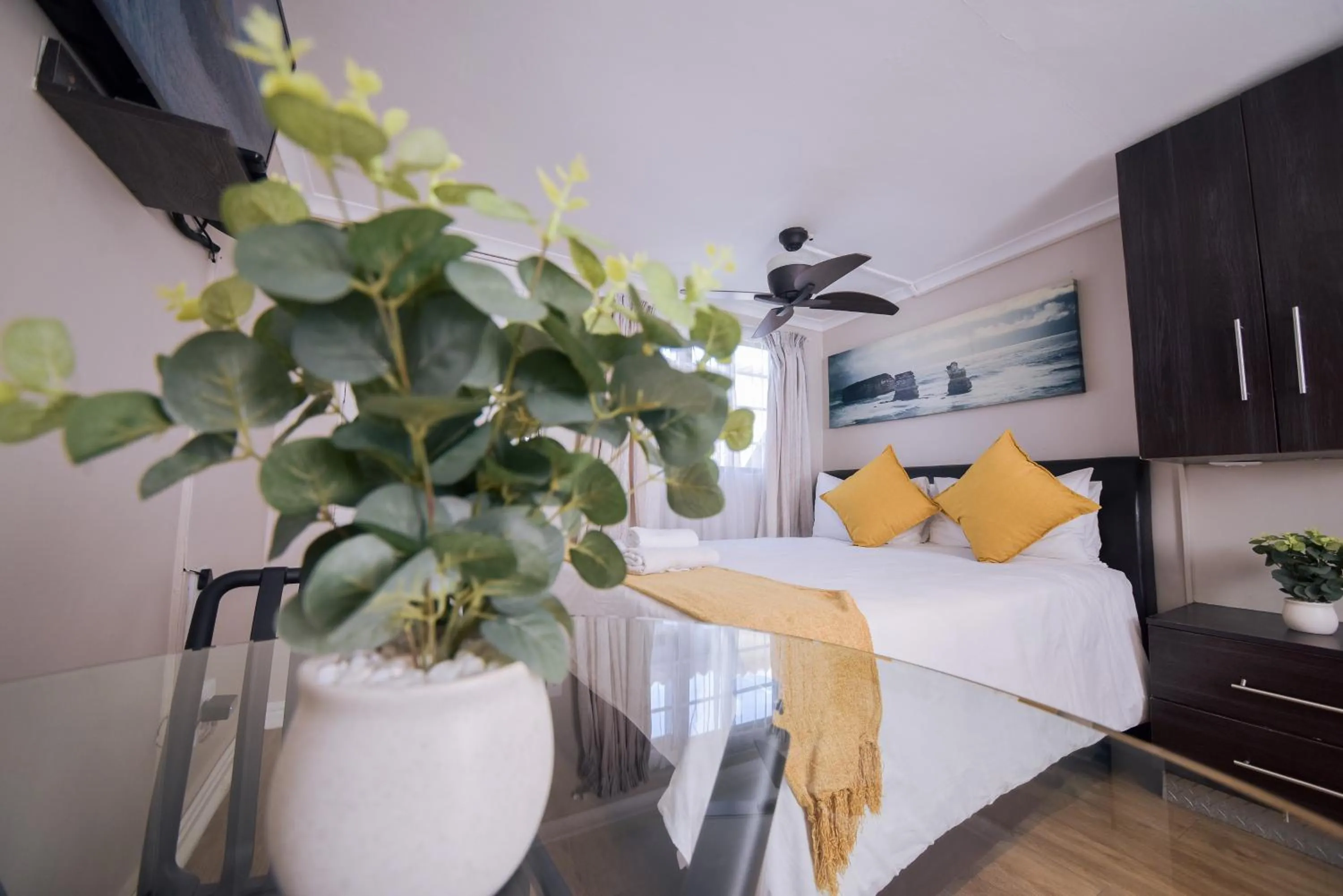 Bedroom, Bed in Faith, Hope & Love Self Catering