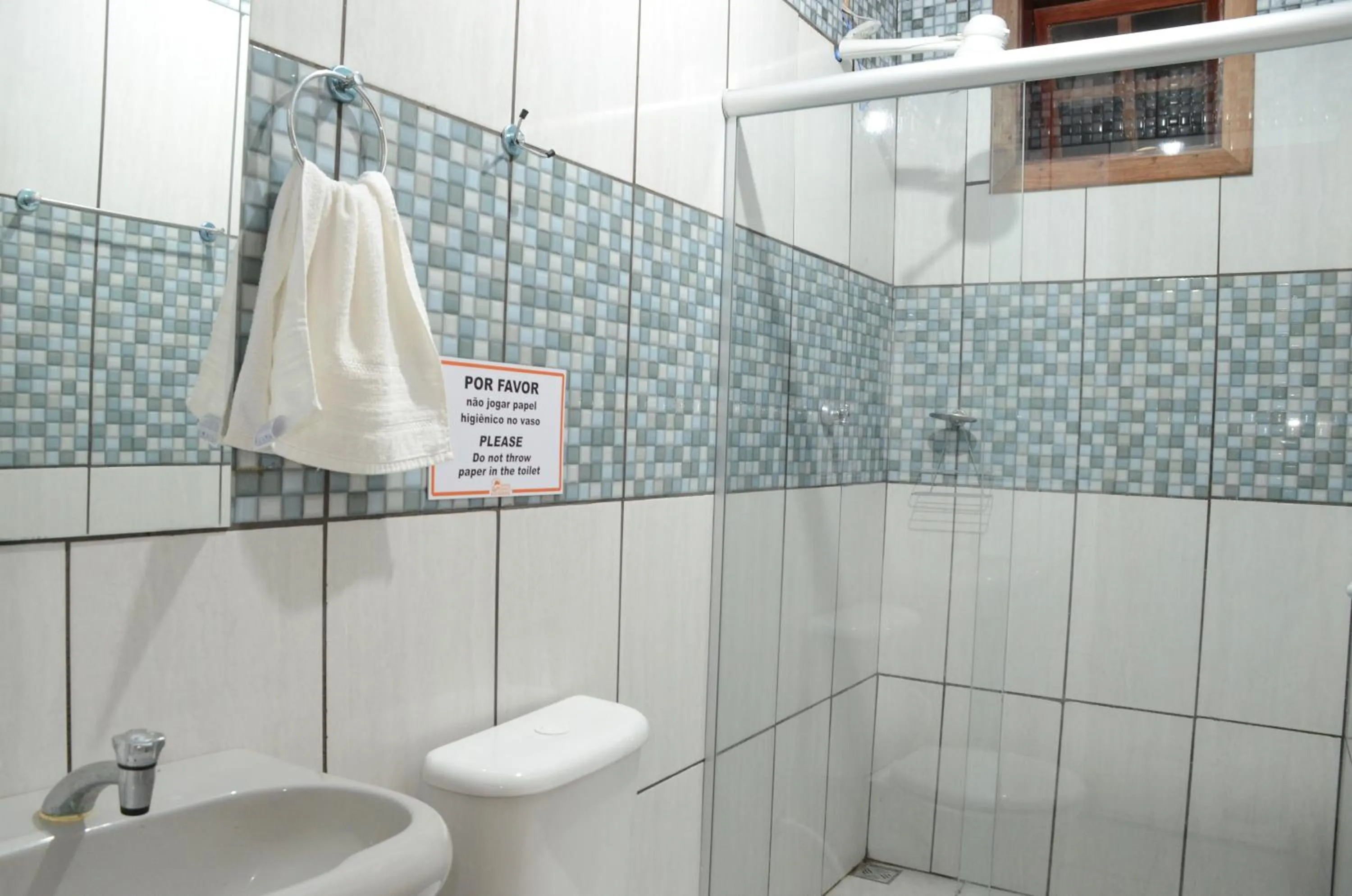 Shower in Pousada Rio Bonito