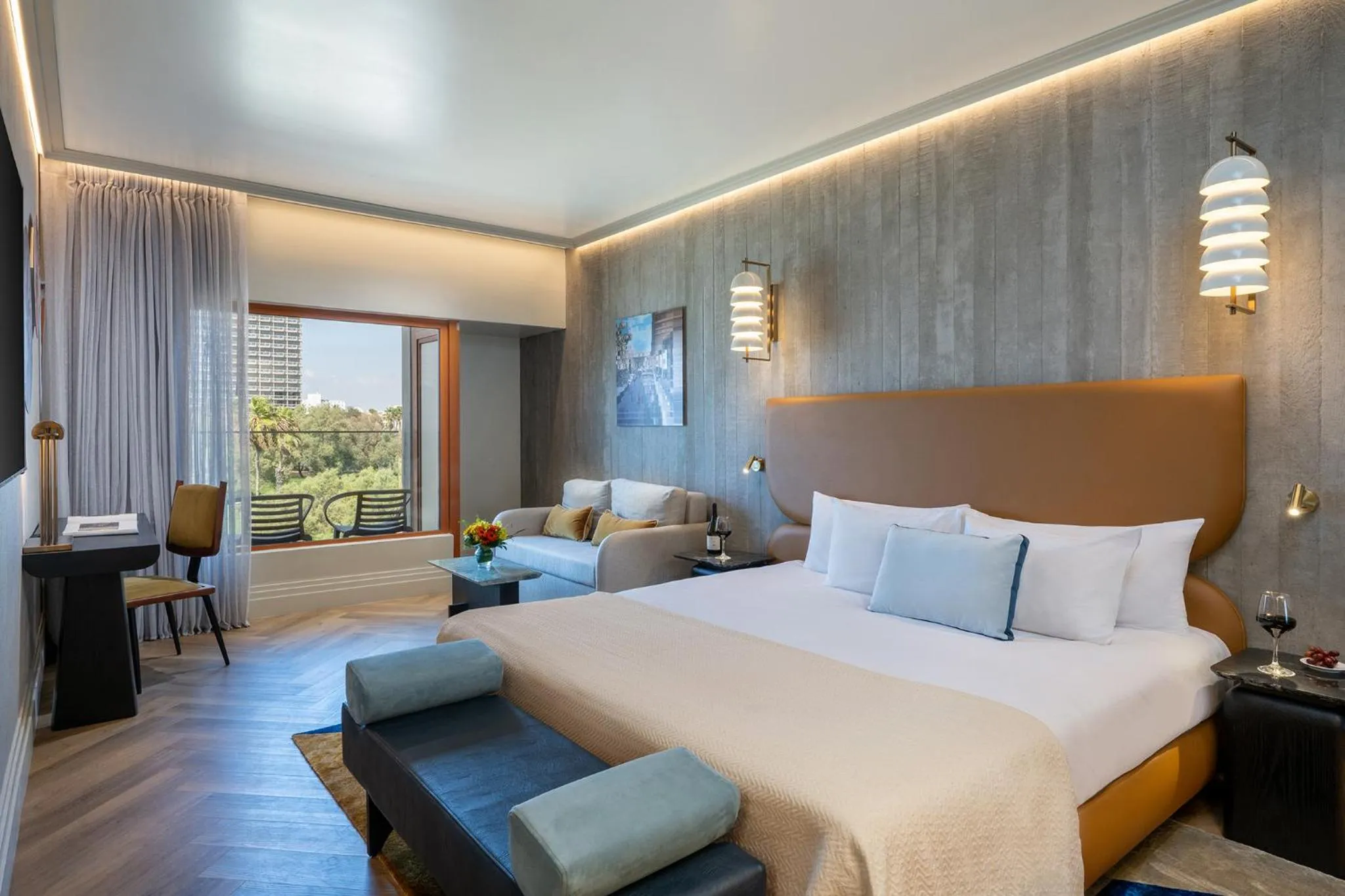 Bed in Carlton Tel Aviv Hotel – Luxury on the Beach