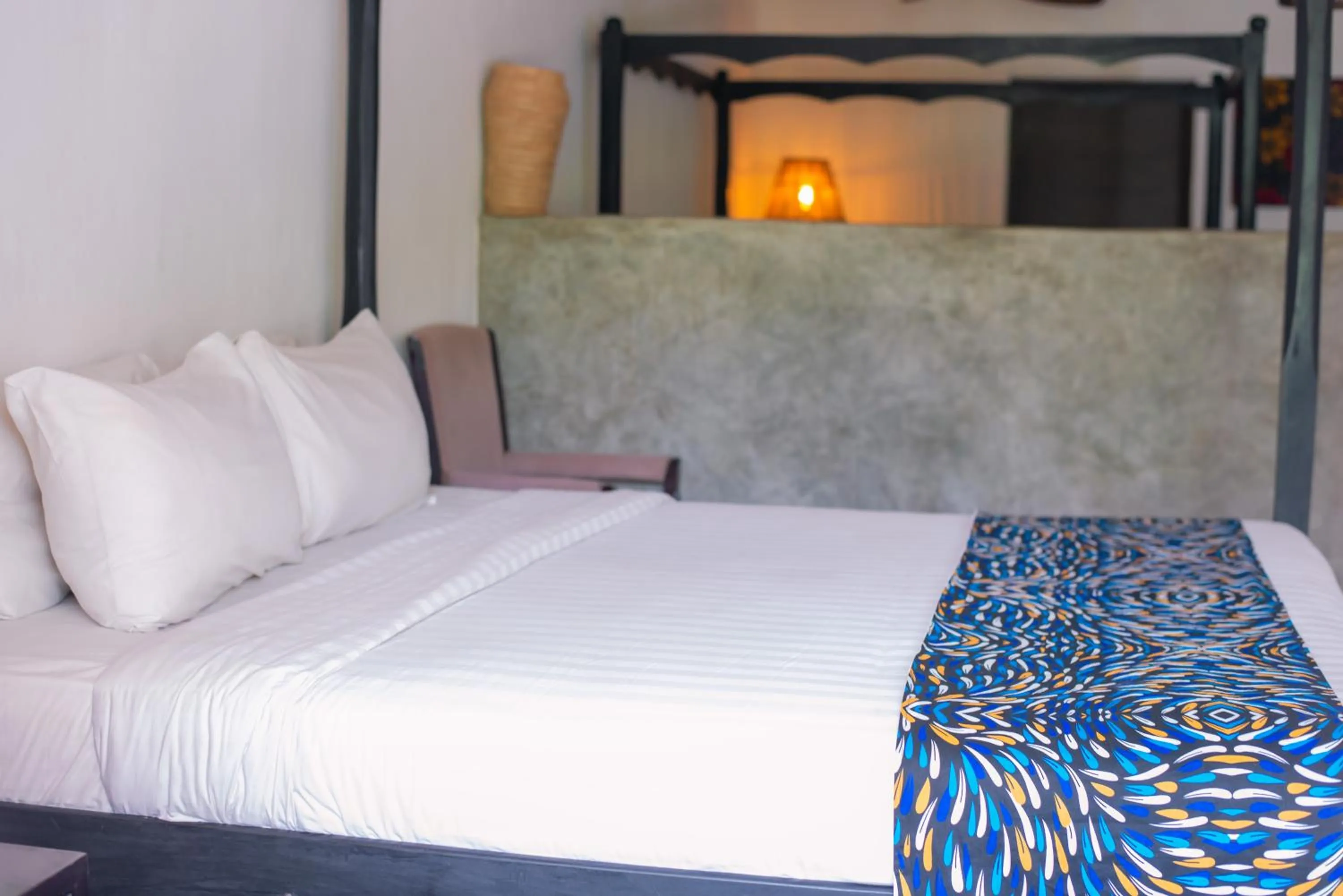 Bed in Blue Waters by Serendib