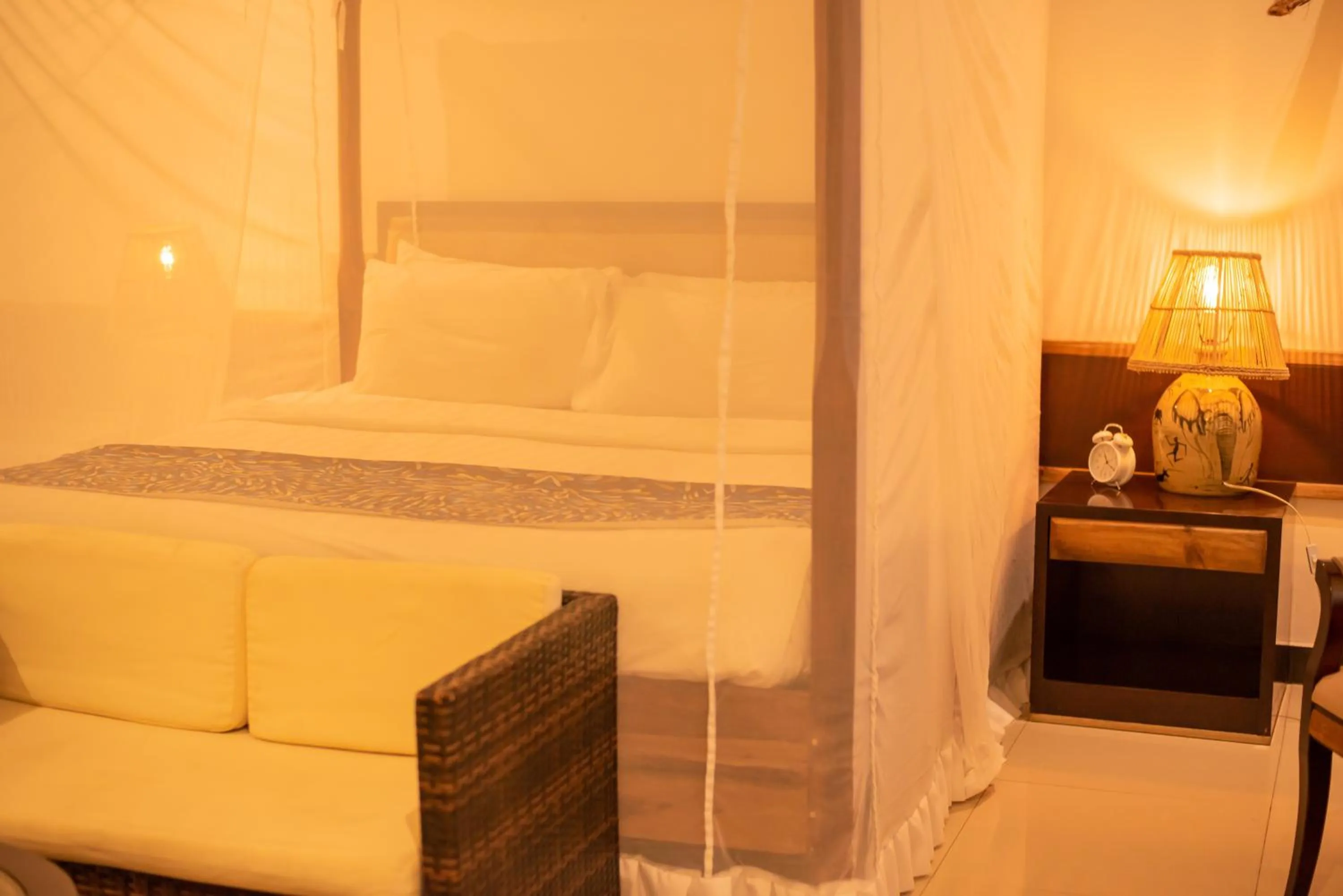 Bed in Blue Waters by Serendib