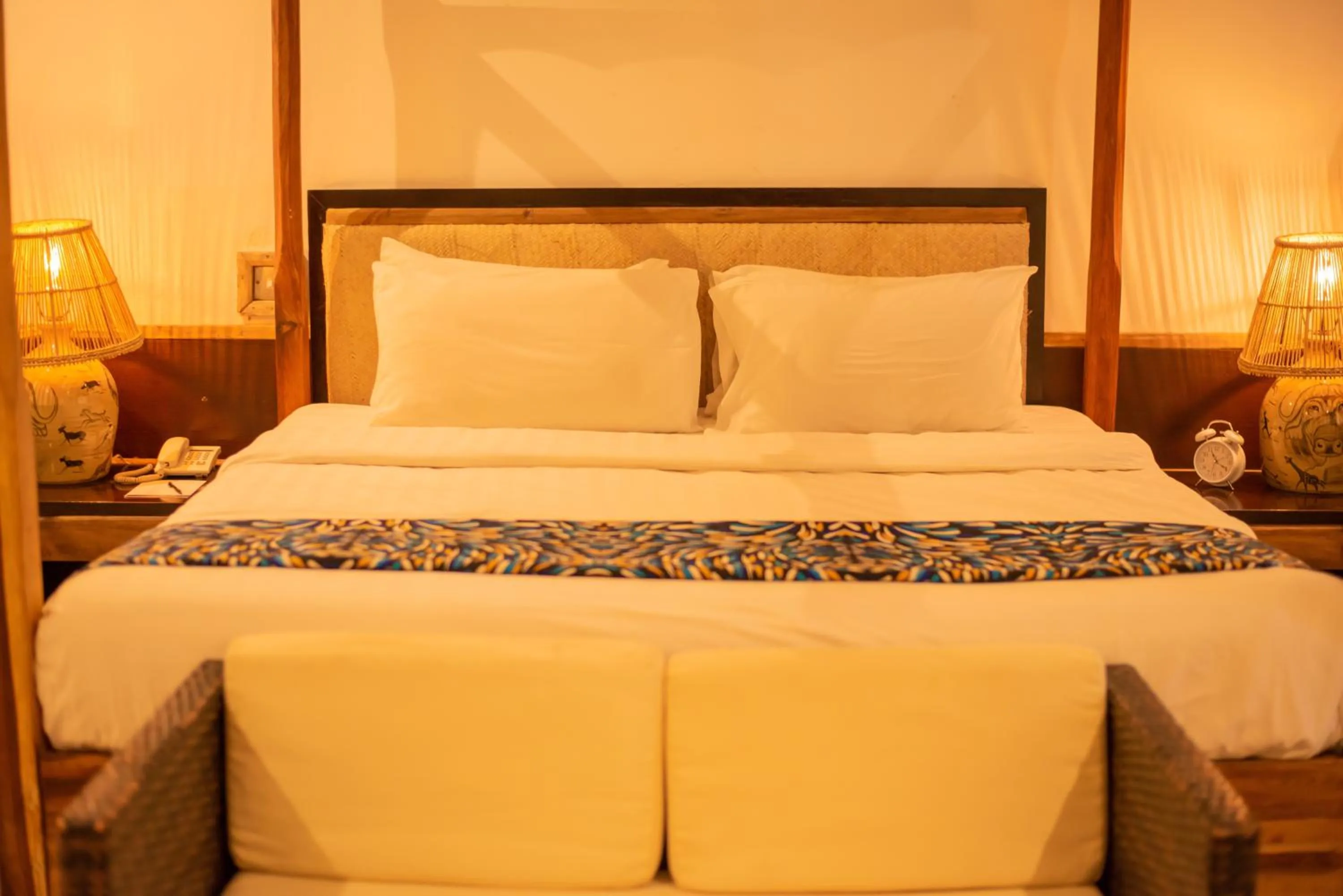 Bed in Blue Waters by Serendib