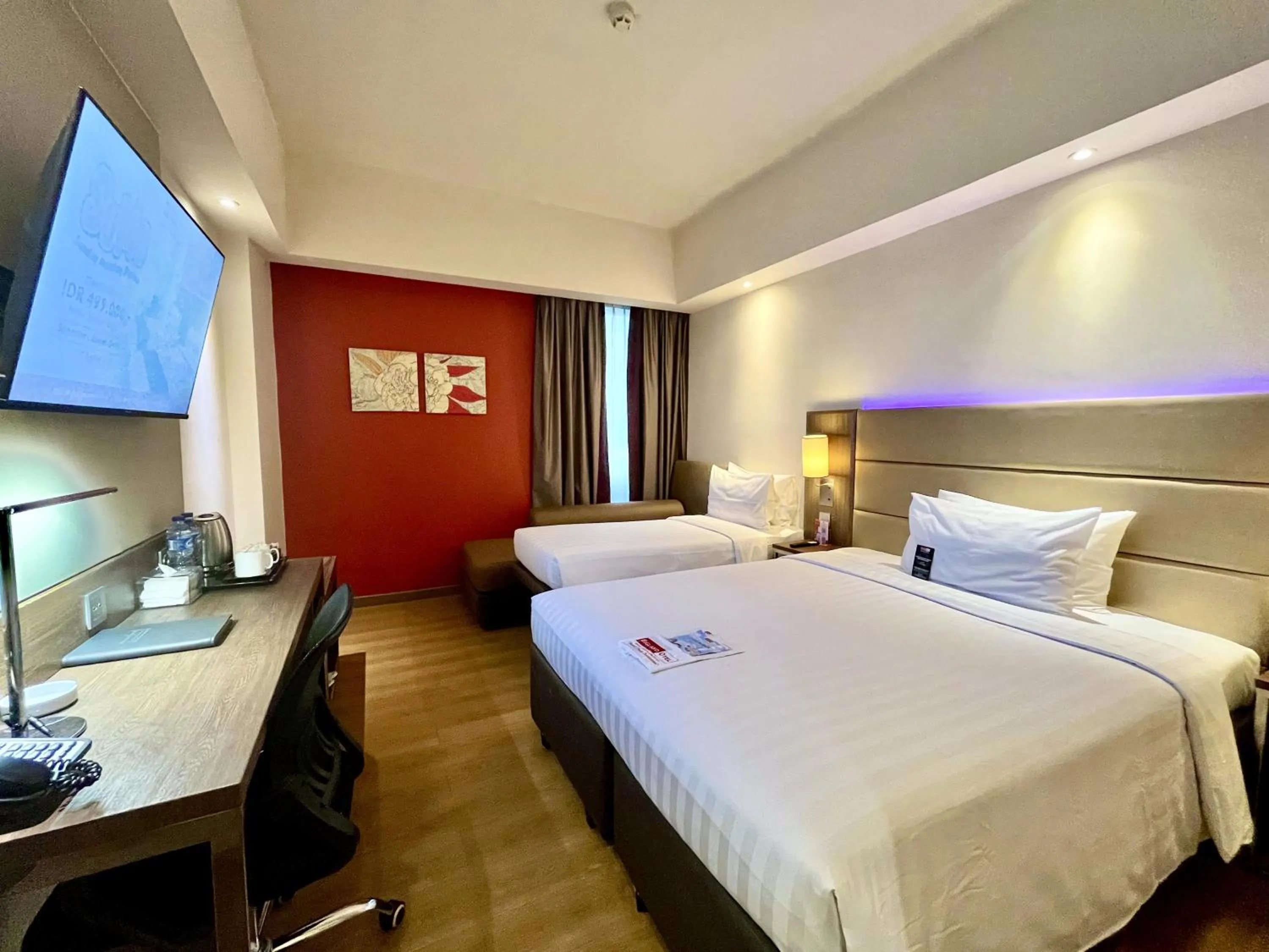 Bed in Bigland Hotel & Convention Sentul