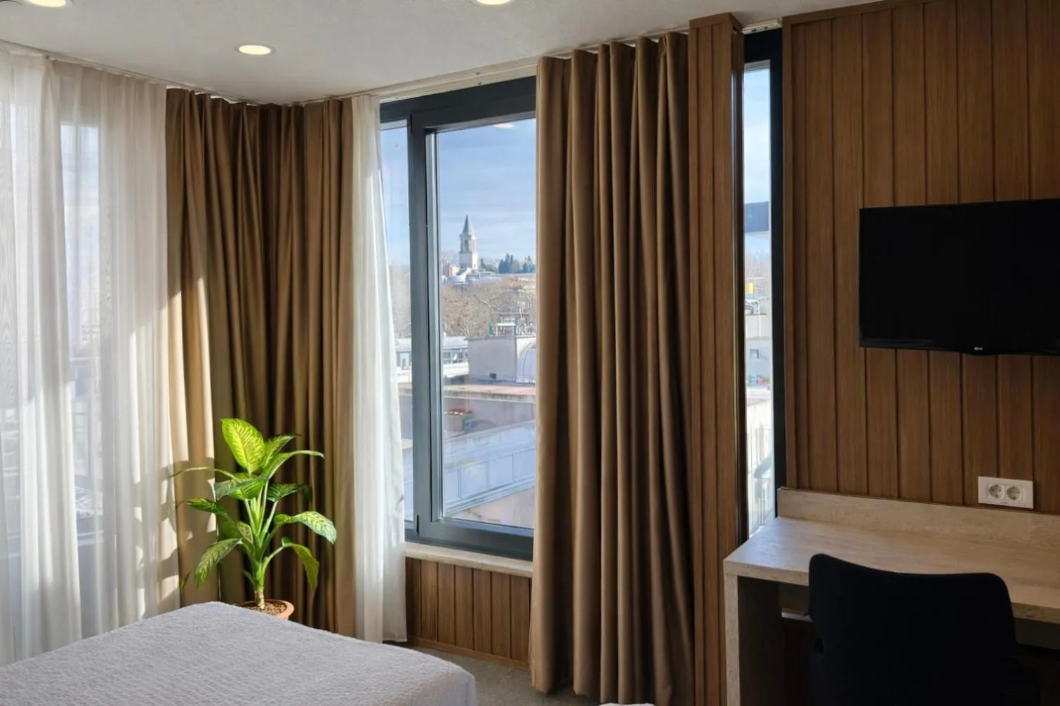 Bedroom, Bed in Hotel Evsen