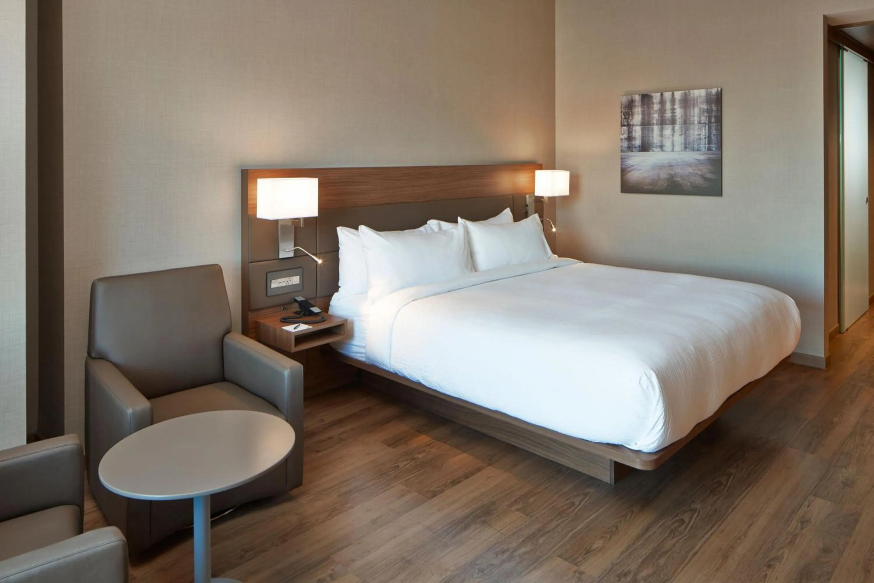 Photo of the whole room, Bed in AC Hotel by Marriott Minneapolis Downtown