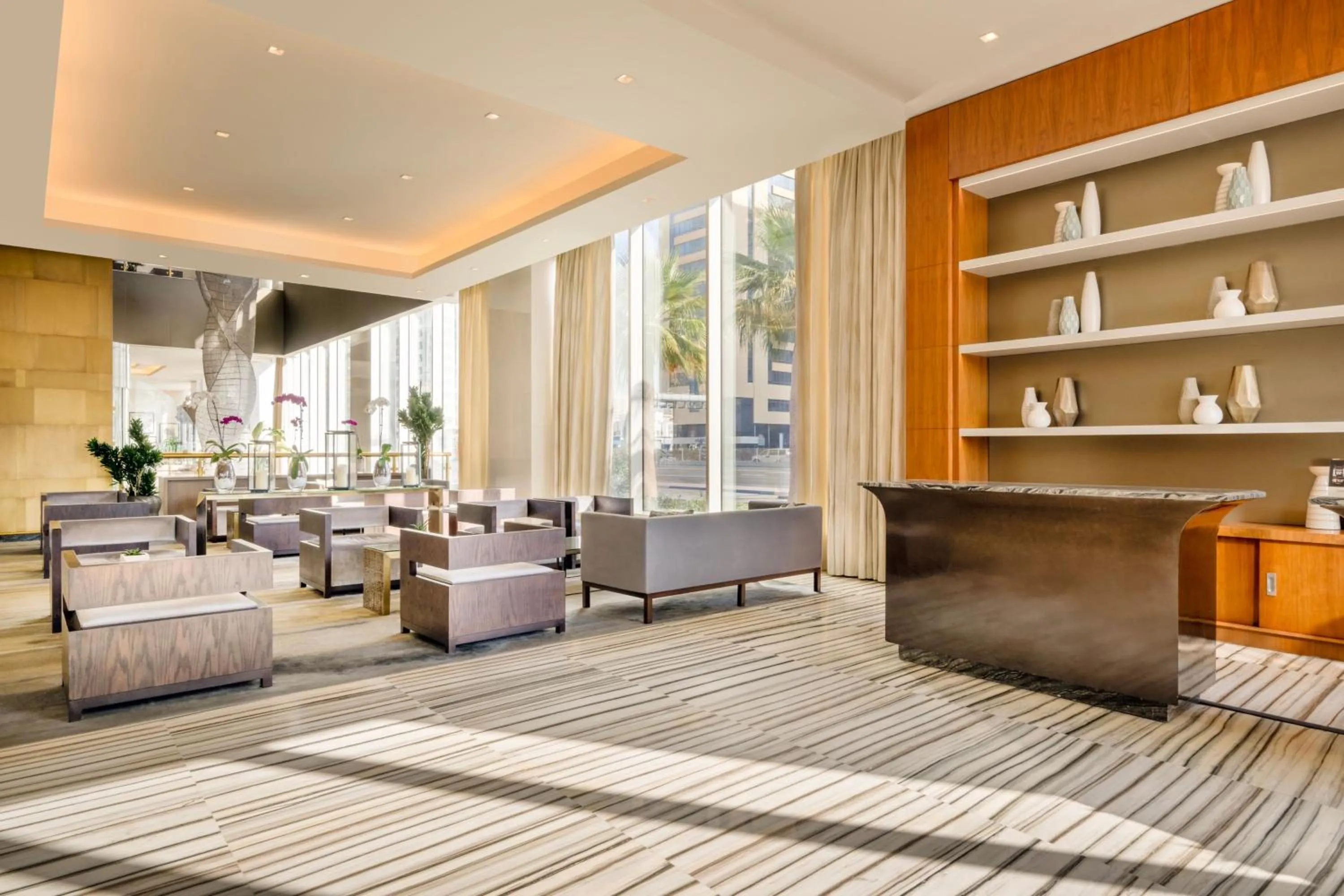 Lobby or reception in Marriott Hotel Downtown Abu Dhabi