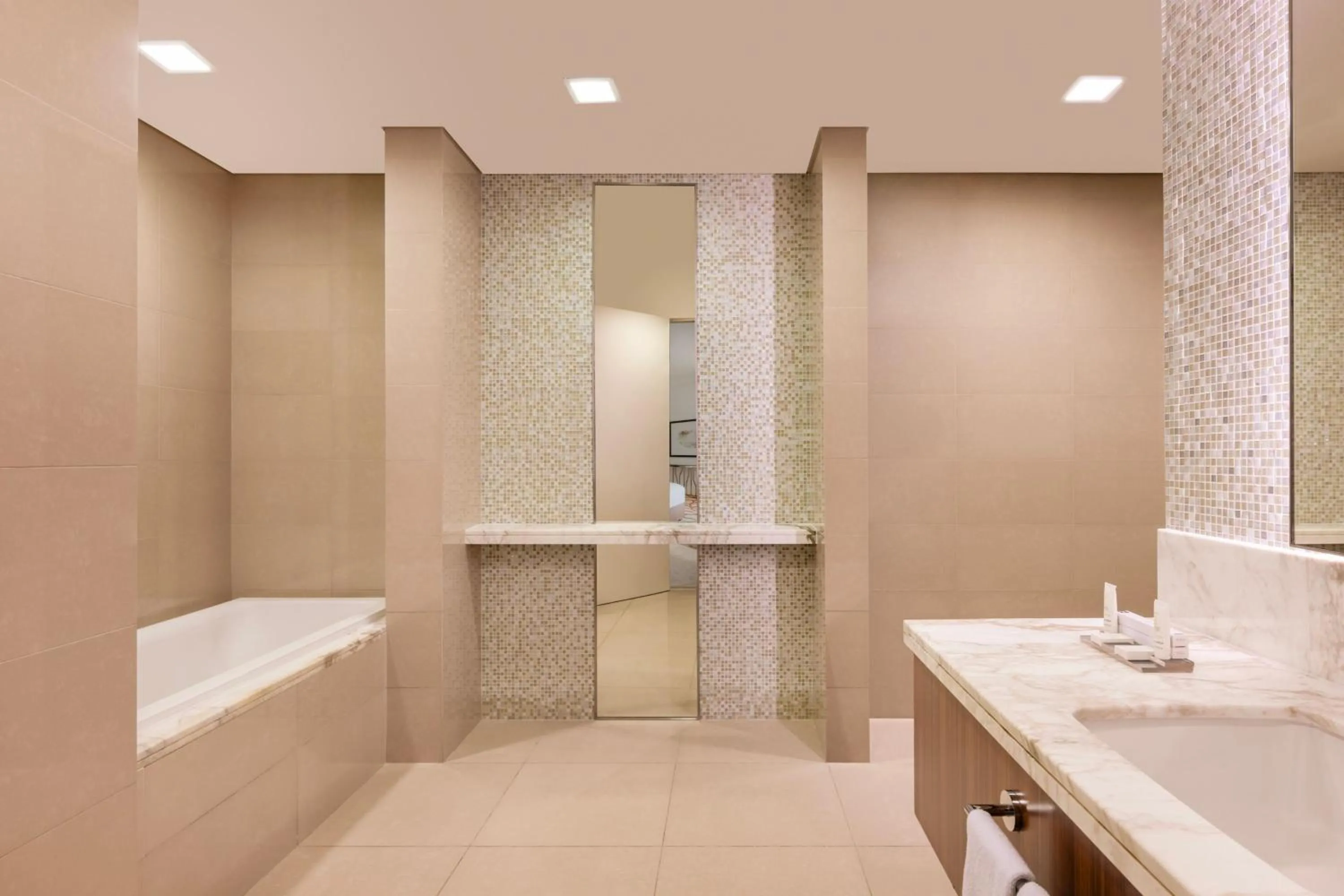 Bathroom in Marriott Hotel Downtown Abu Dhabi