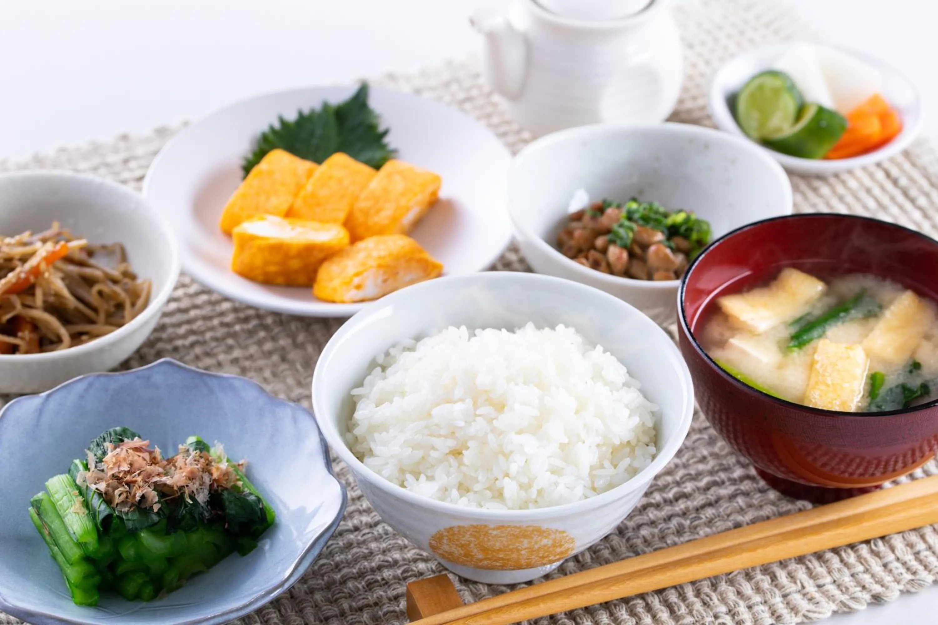Buffet breakfast in Fuji Matsuzono Hotel