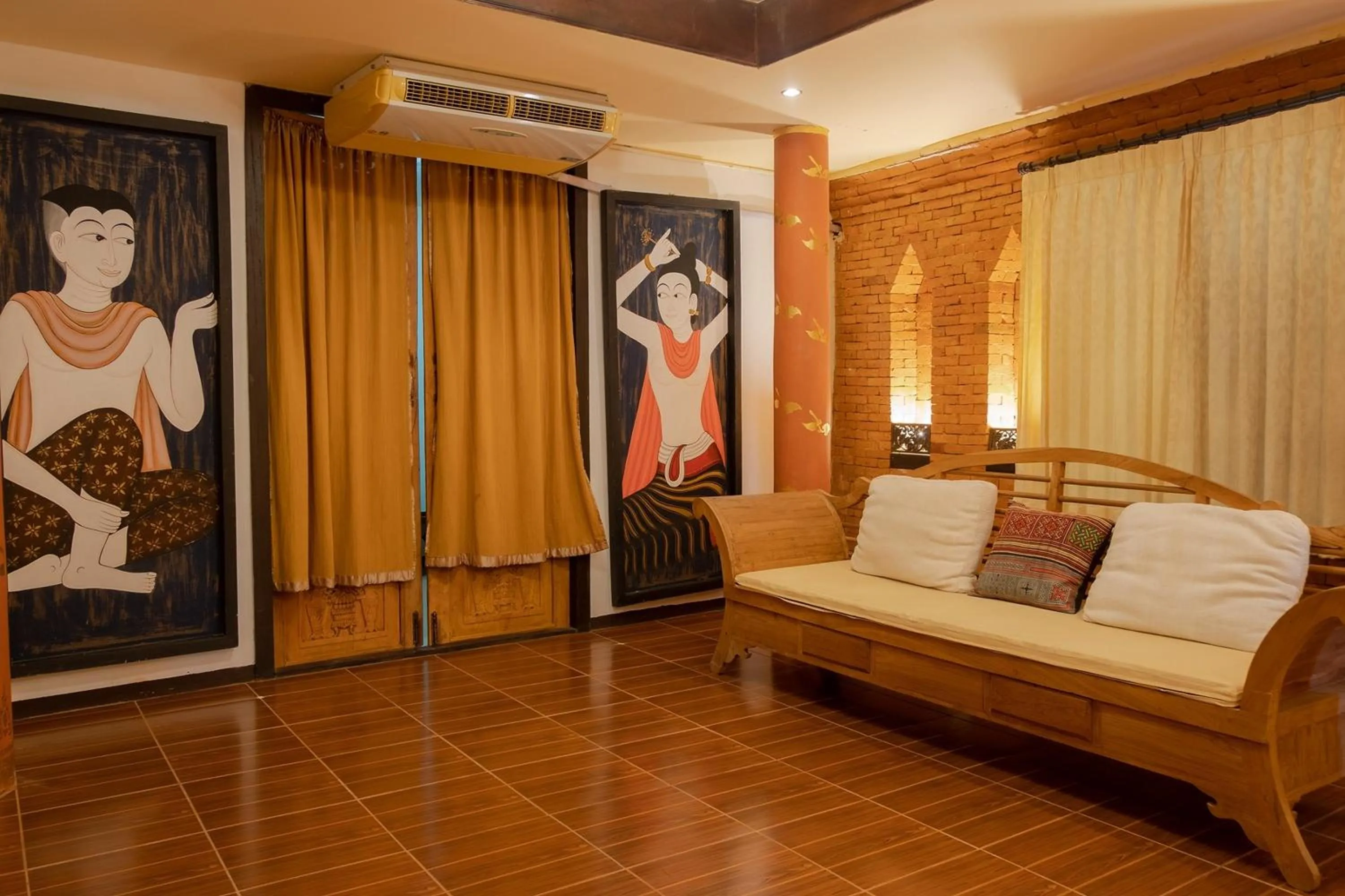 Living room in Baan Tawai Lanna Resort