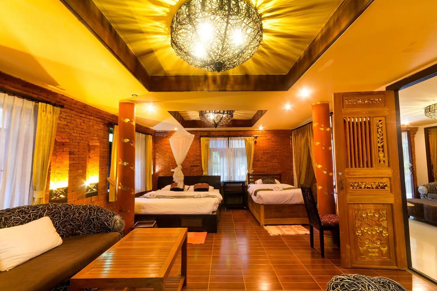 Photo of the whole room, Bed in Baan Tawai Lanna Resort