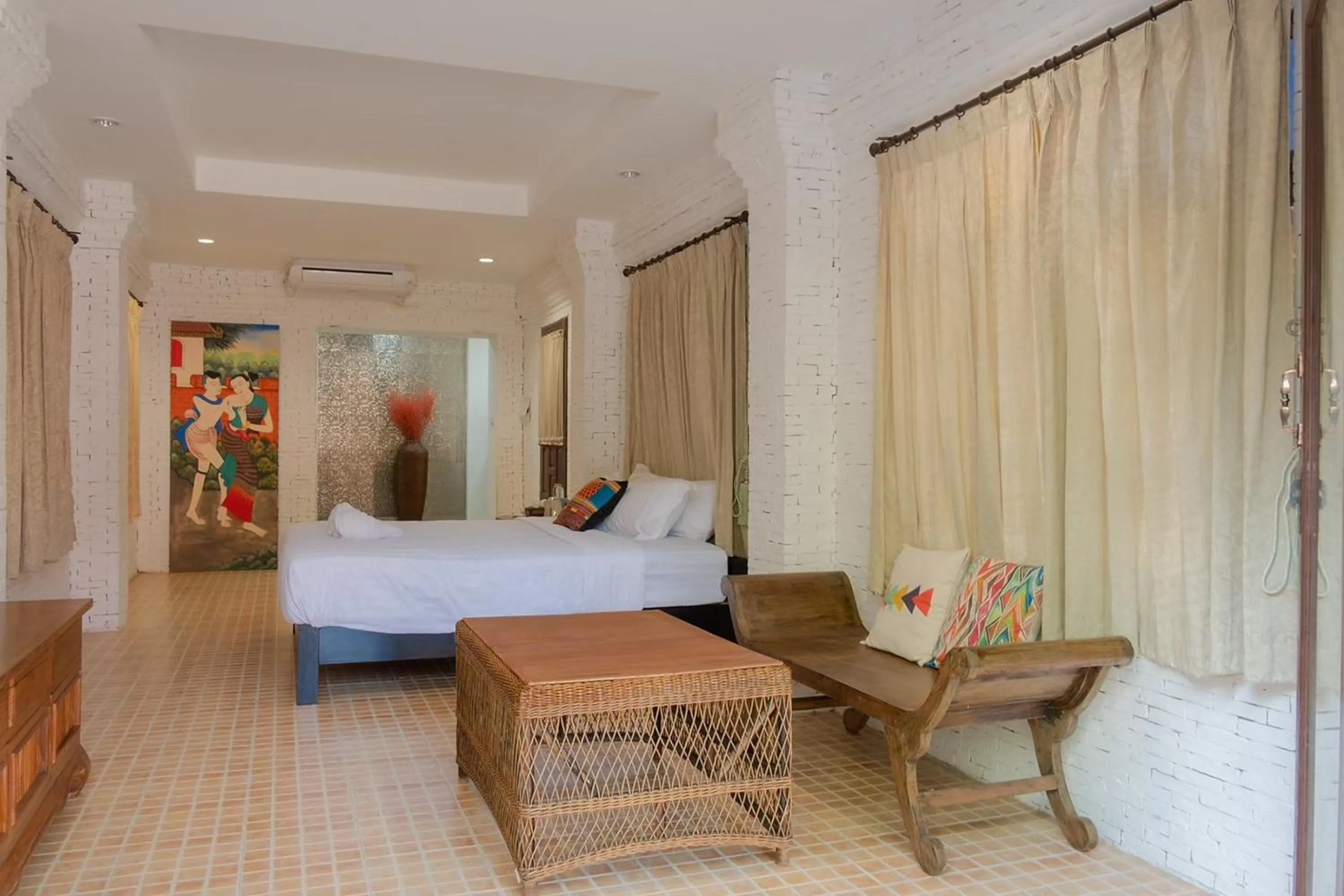 Bed in Baan Tawai Lanna Resort