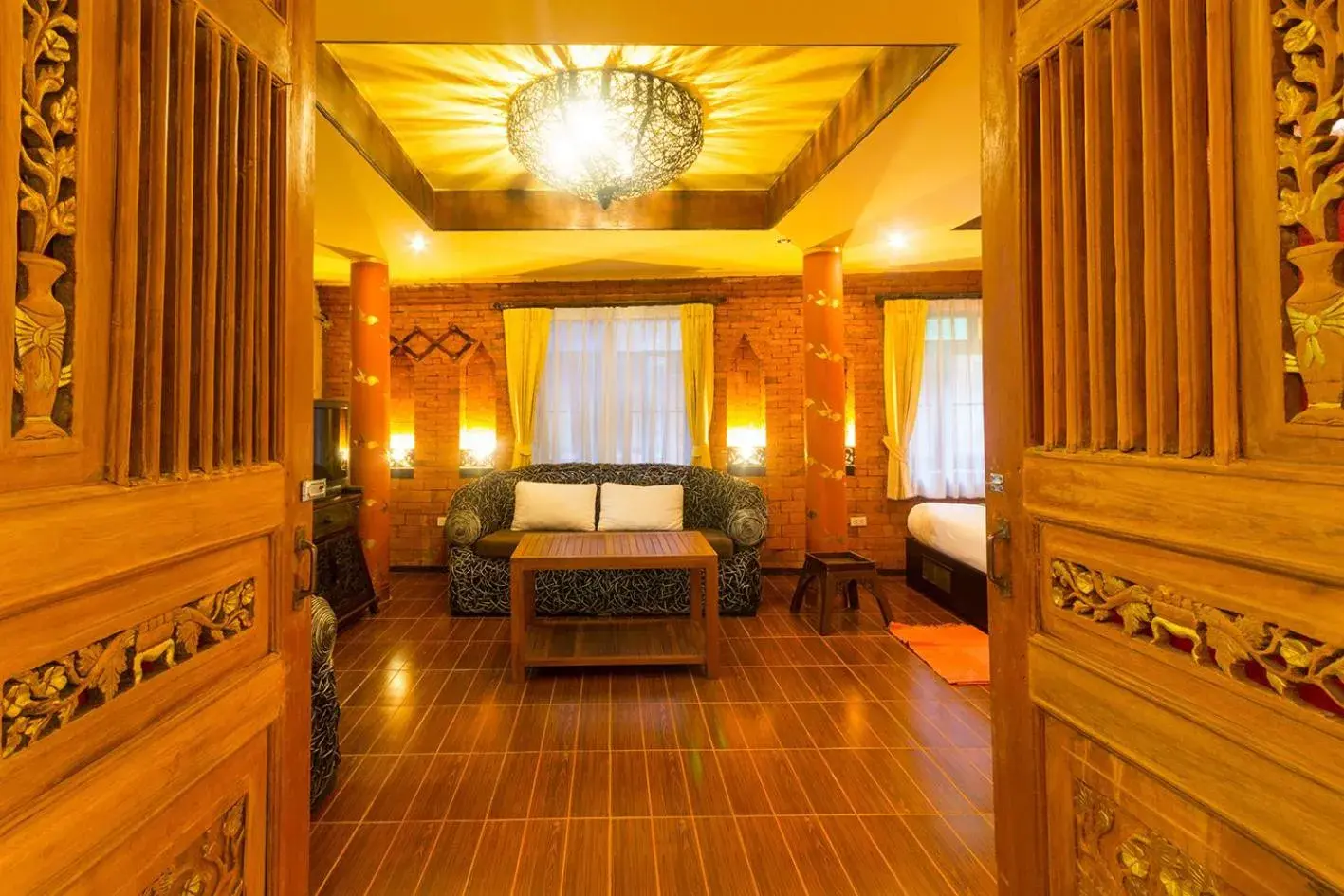 Living room in Baan Tawai Lanna Resort Living room in Baan Tawai Lanna Resort