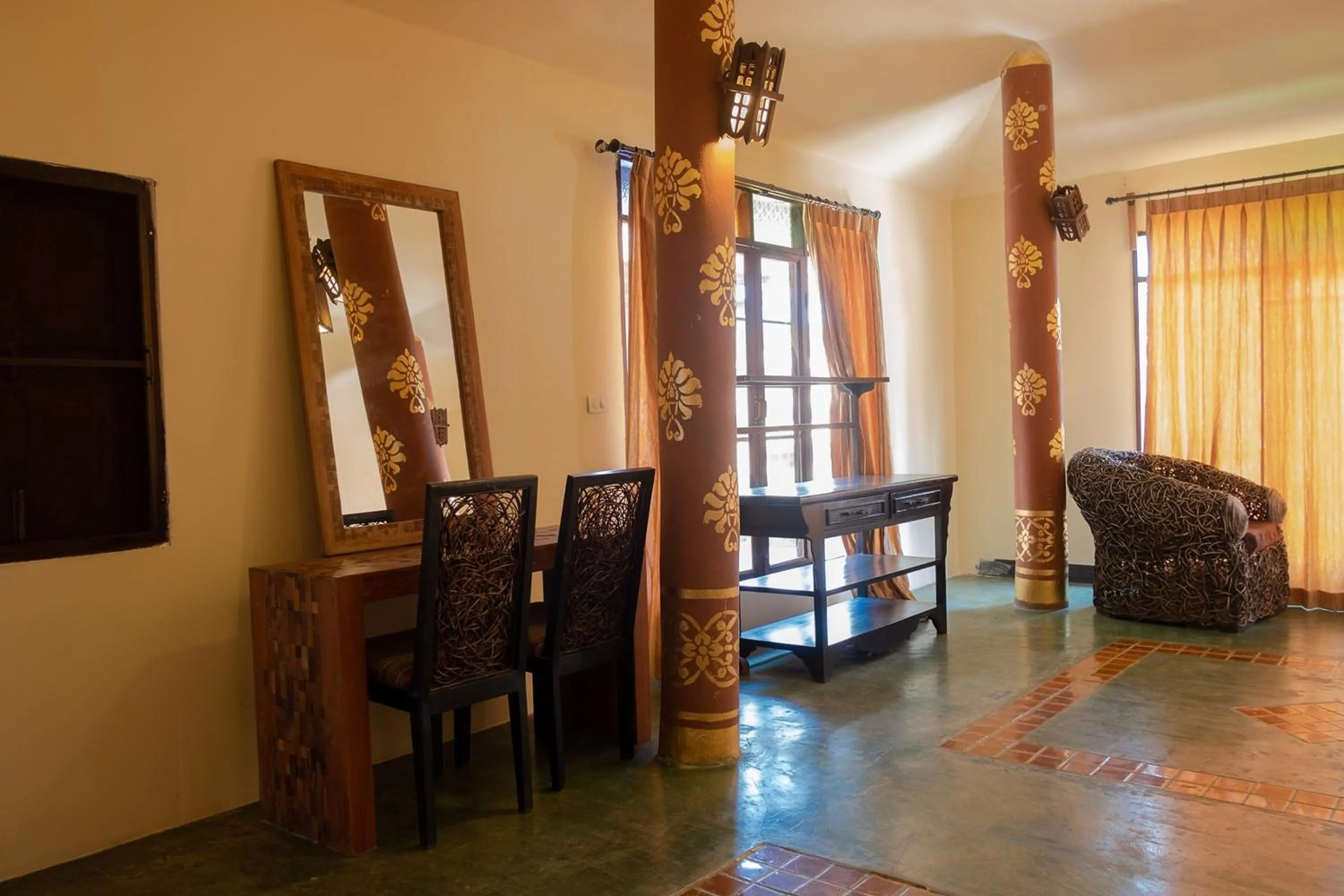 Living room in Baan Tawai Lanna Resort