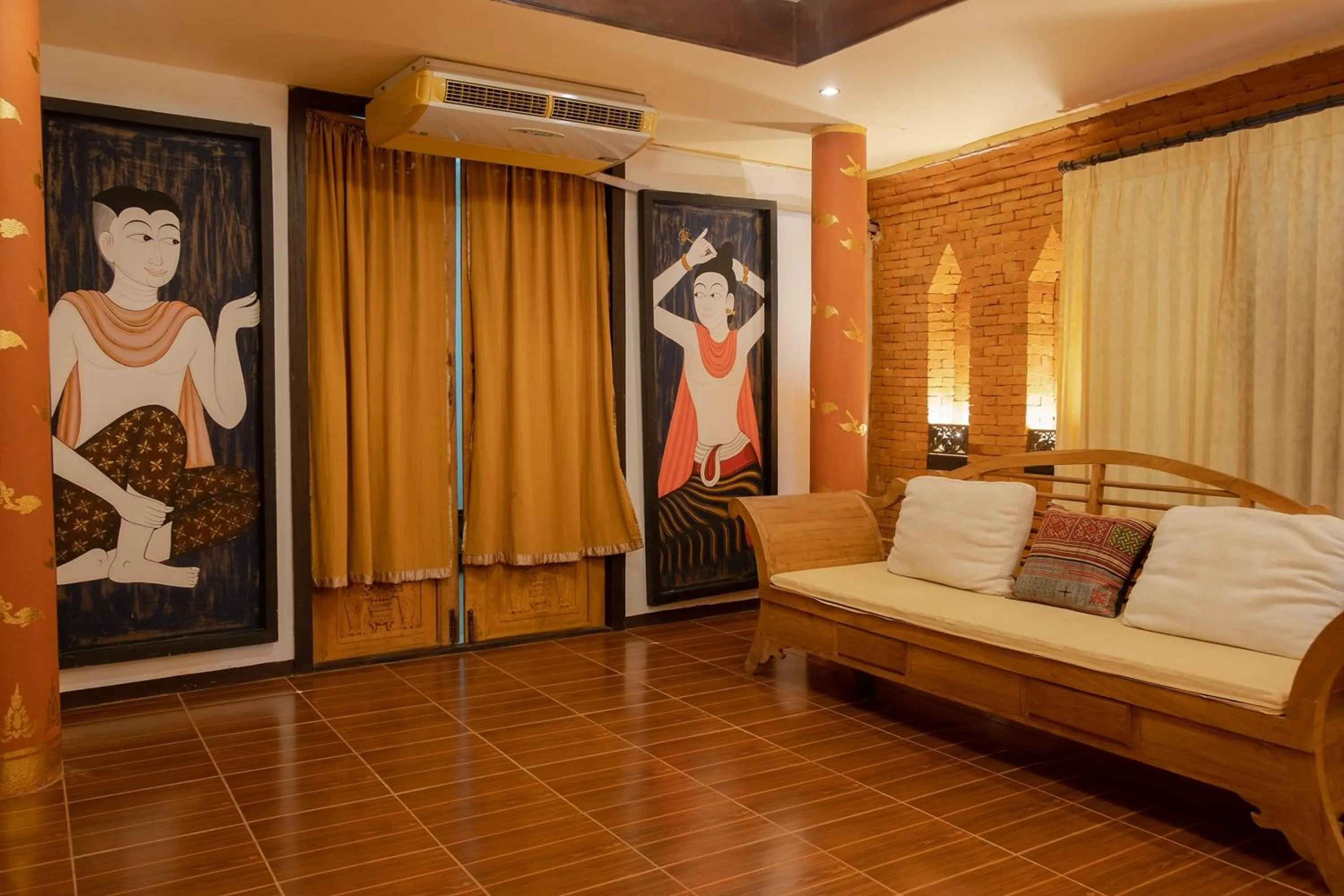 Living room in Baan Tawai Lanna Resort