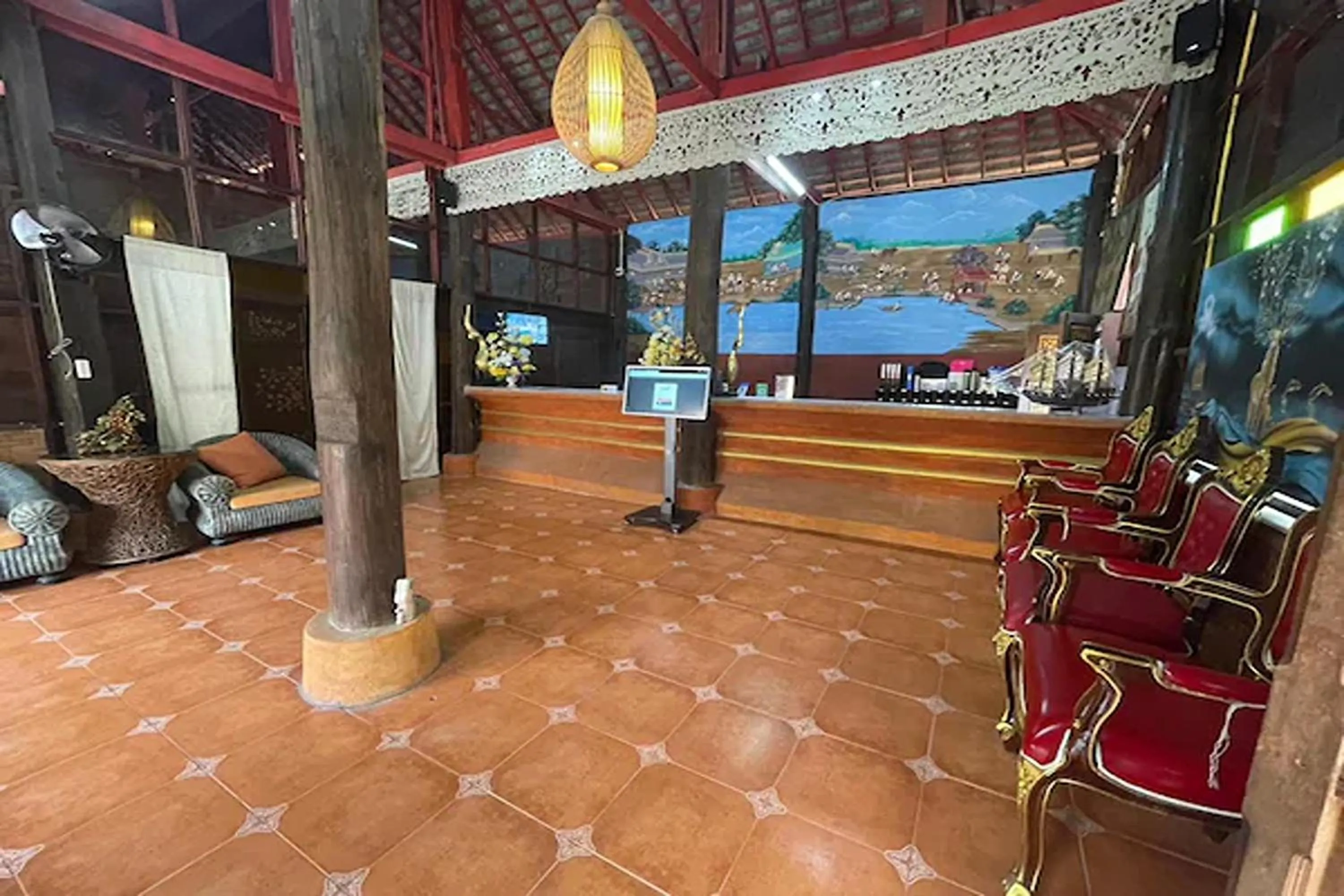 Living room in Baan Tawai Lanna Resort