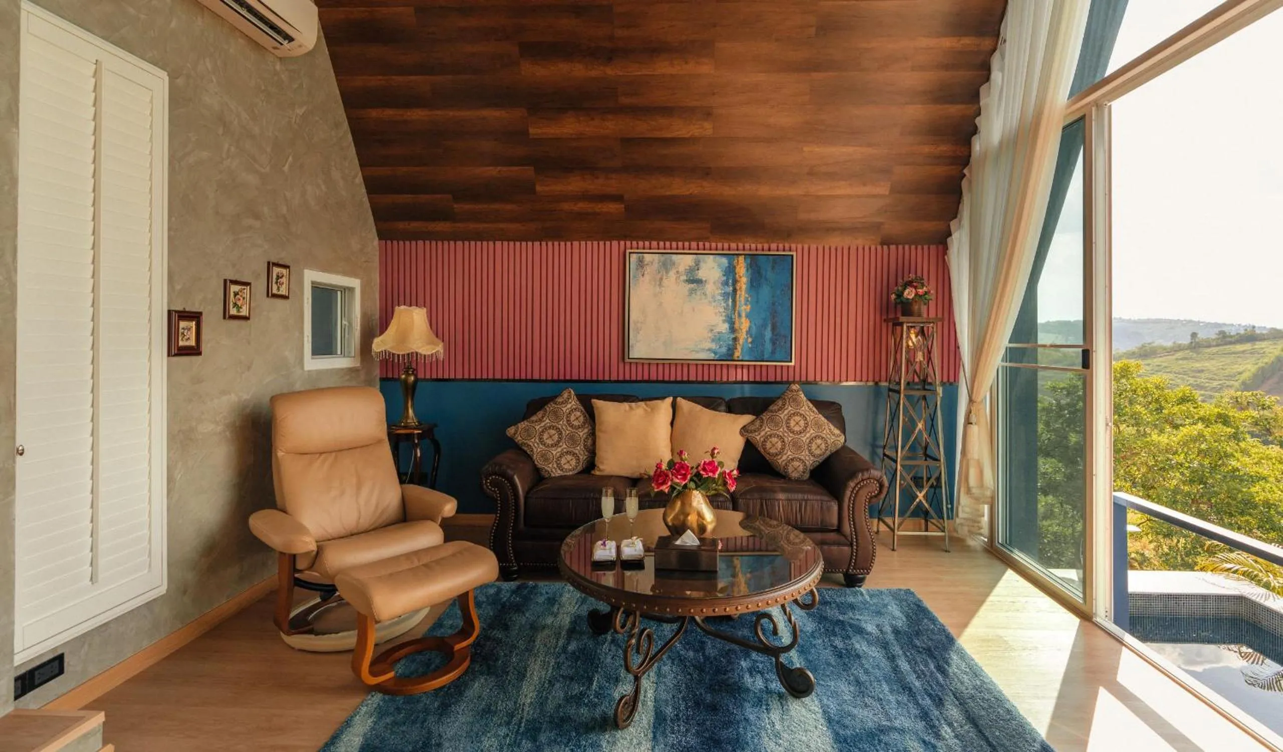 Living room in Monte Vista Chalet Khaoyai