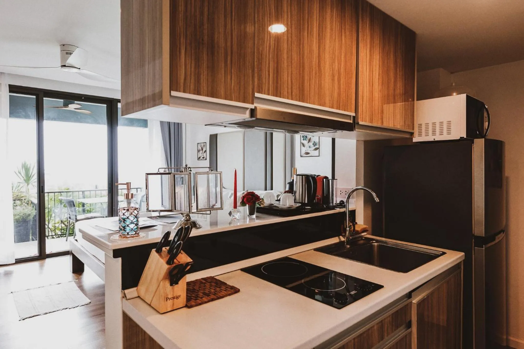 Kitchen or kitchenette in Monte Vista Chalet Khaoyai