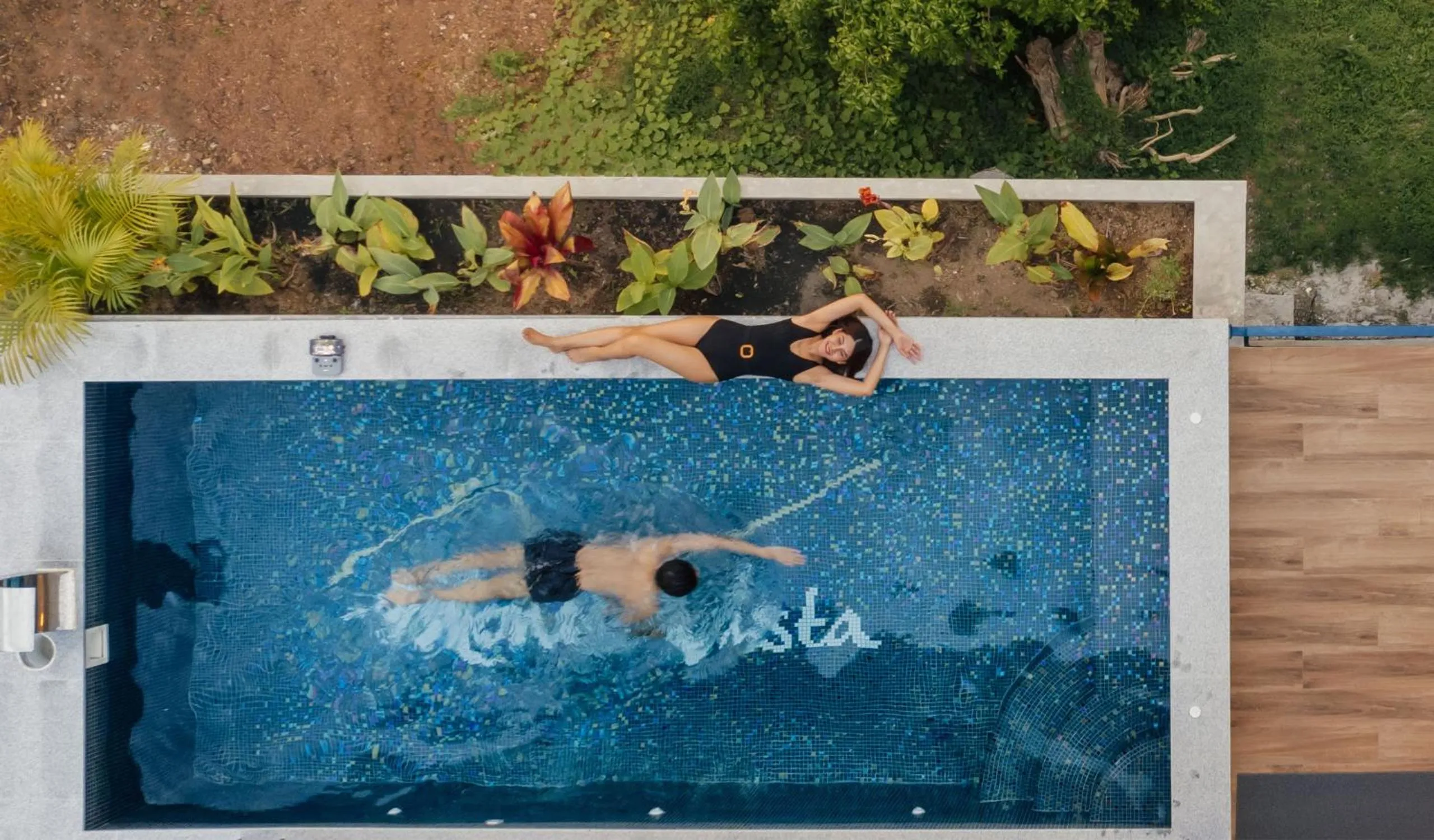 Pool view in Monte Vista Chalet Khaoyai