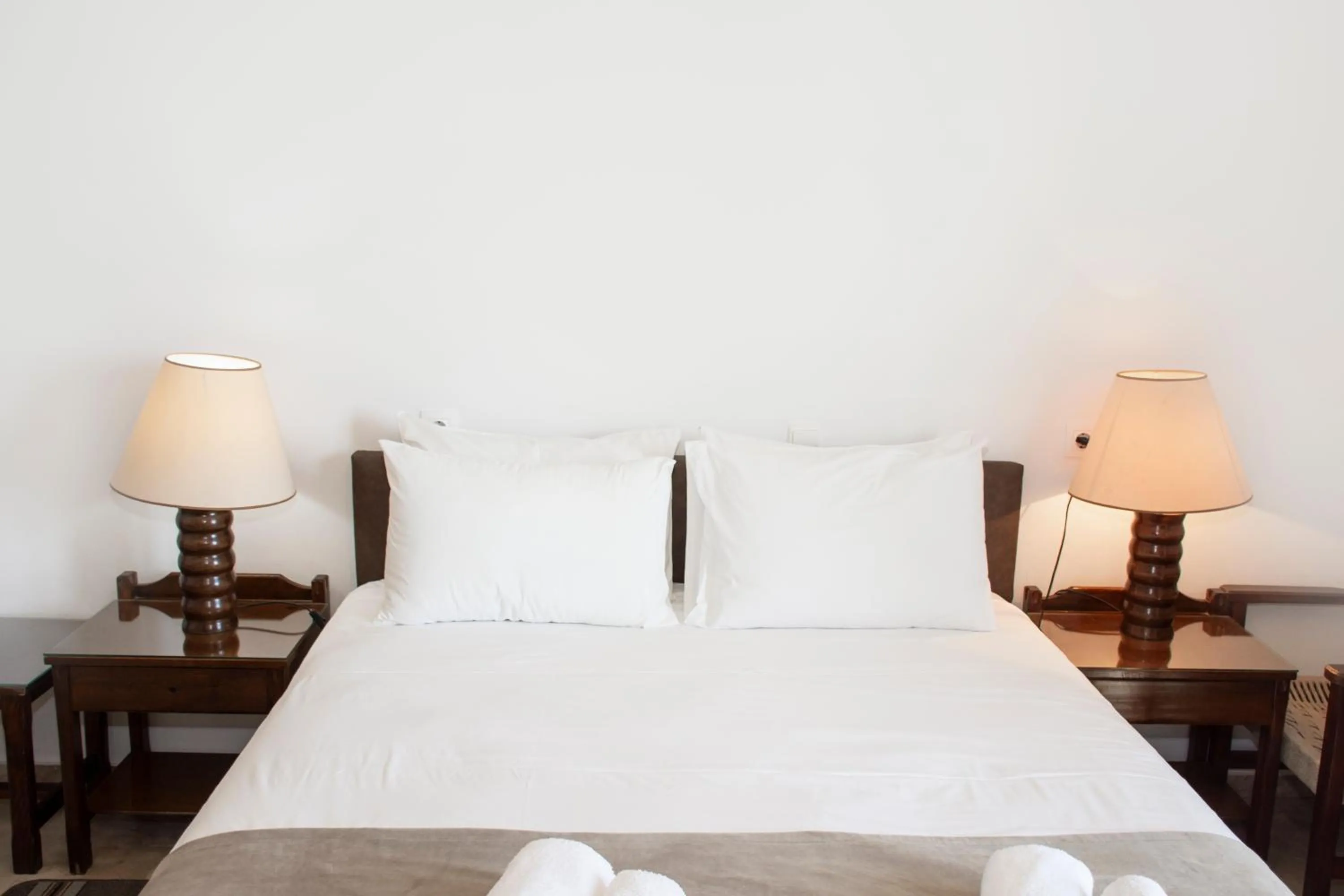 Bed in Argo Rooms-Papadakis