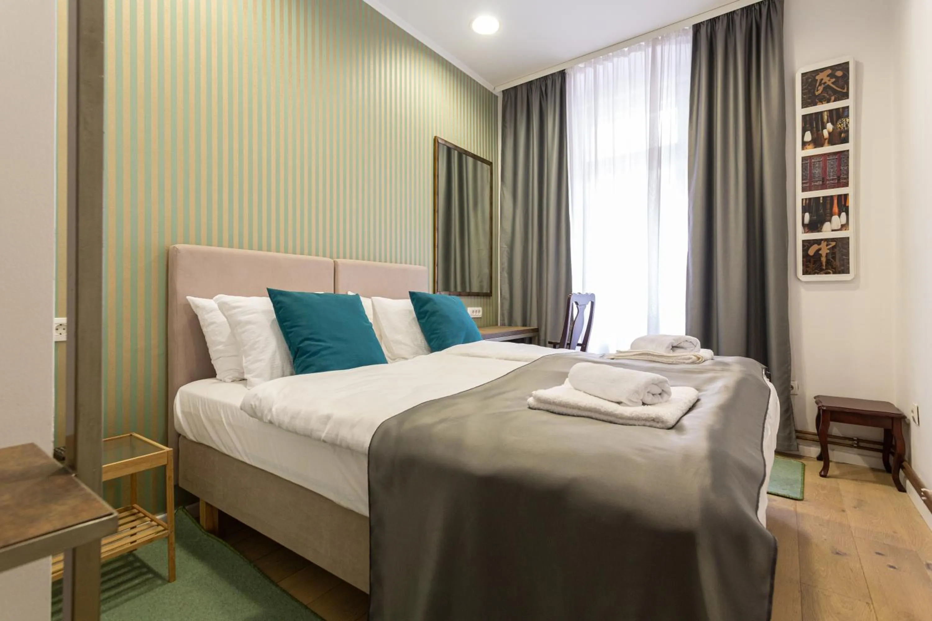 Bed in Heritage Hotel Petrakija