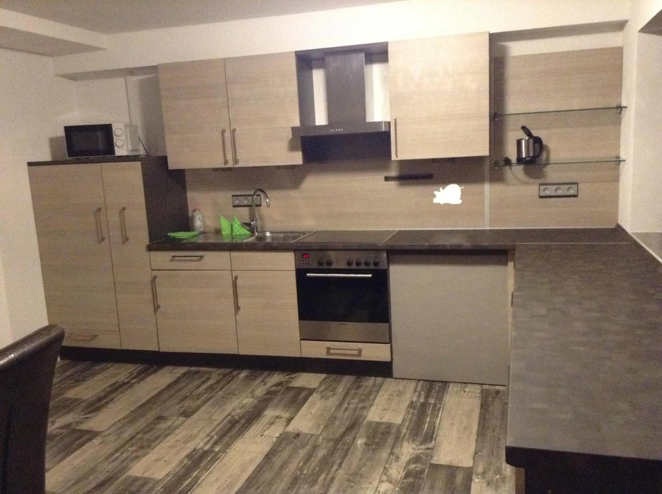 Kitchen or kitchenette in Hotel M&S garni