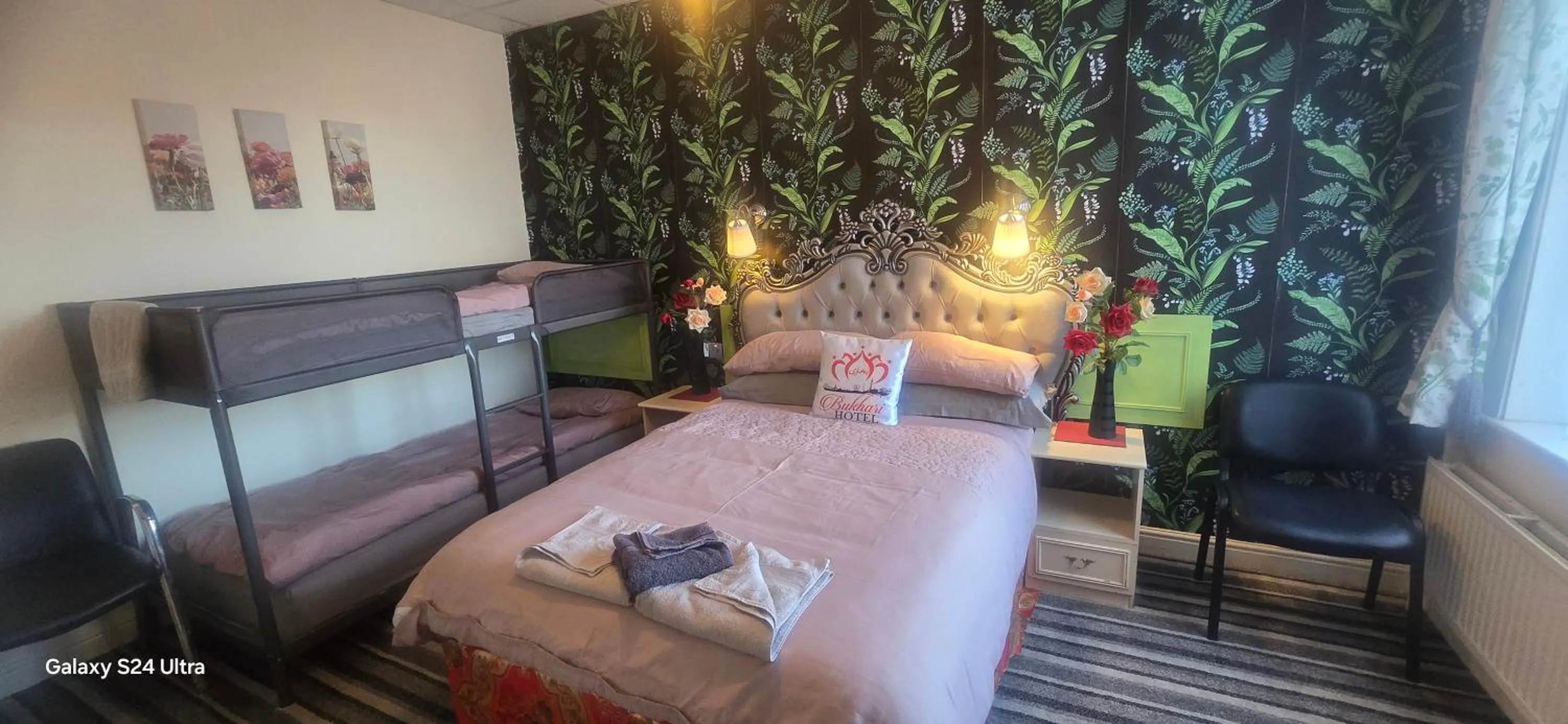 Bed in BUKHARI Hotel